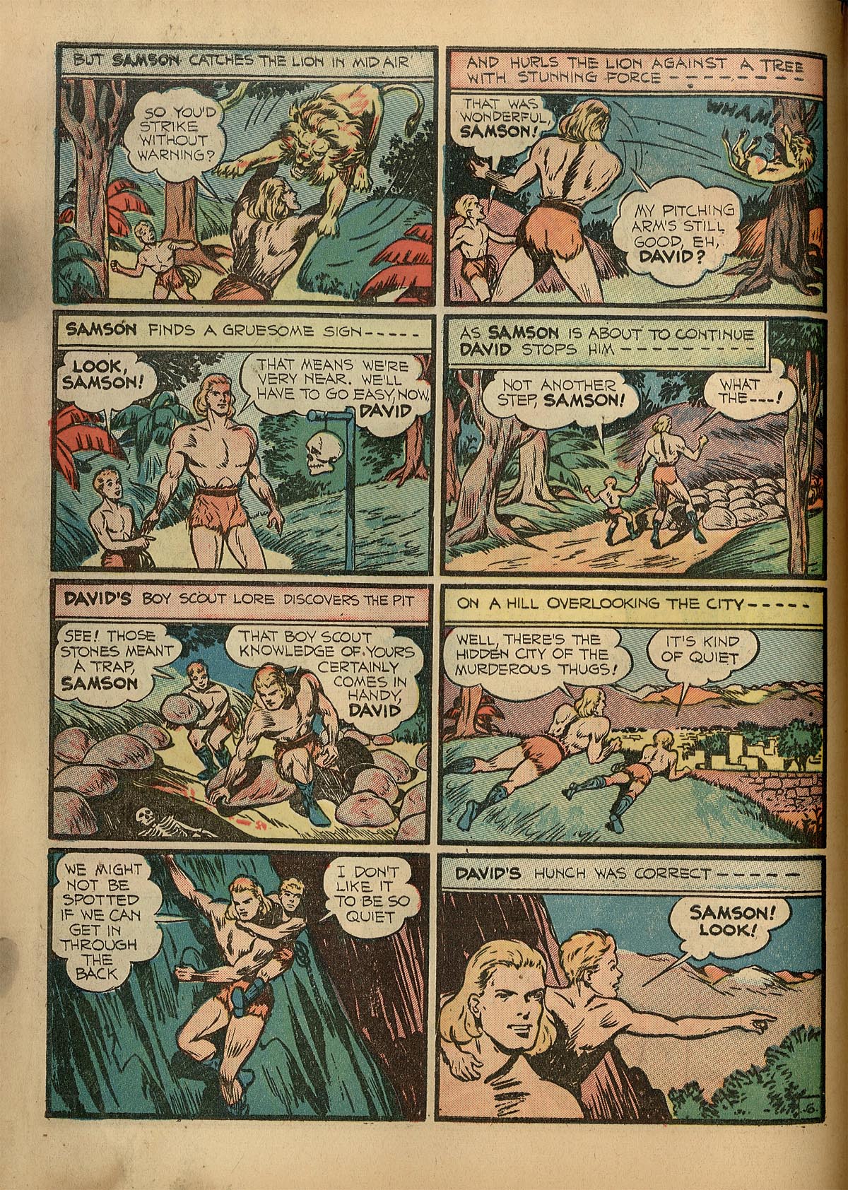 Read online Samson (1940) comic -  Issue #1 - 9