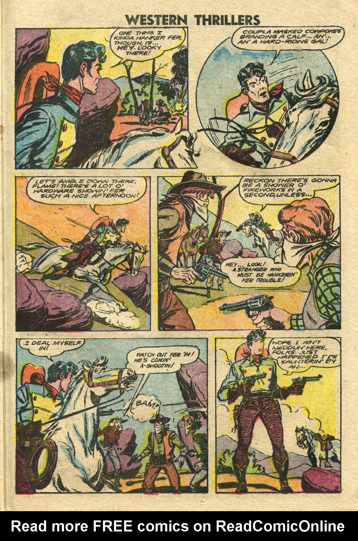 Read online Western Thrillers (1948) comic -  Issue #3 - 25