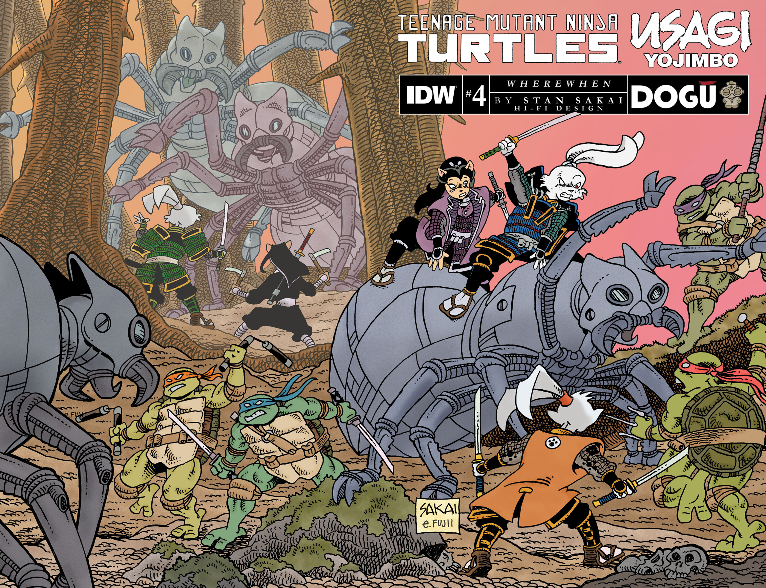 Read online Teenage Mutant Ninja Turtles/Usagi Yojimbo: WhereWhen comic -  Issue #4 - 1