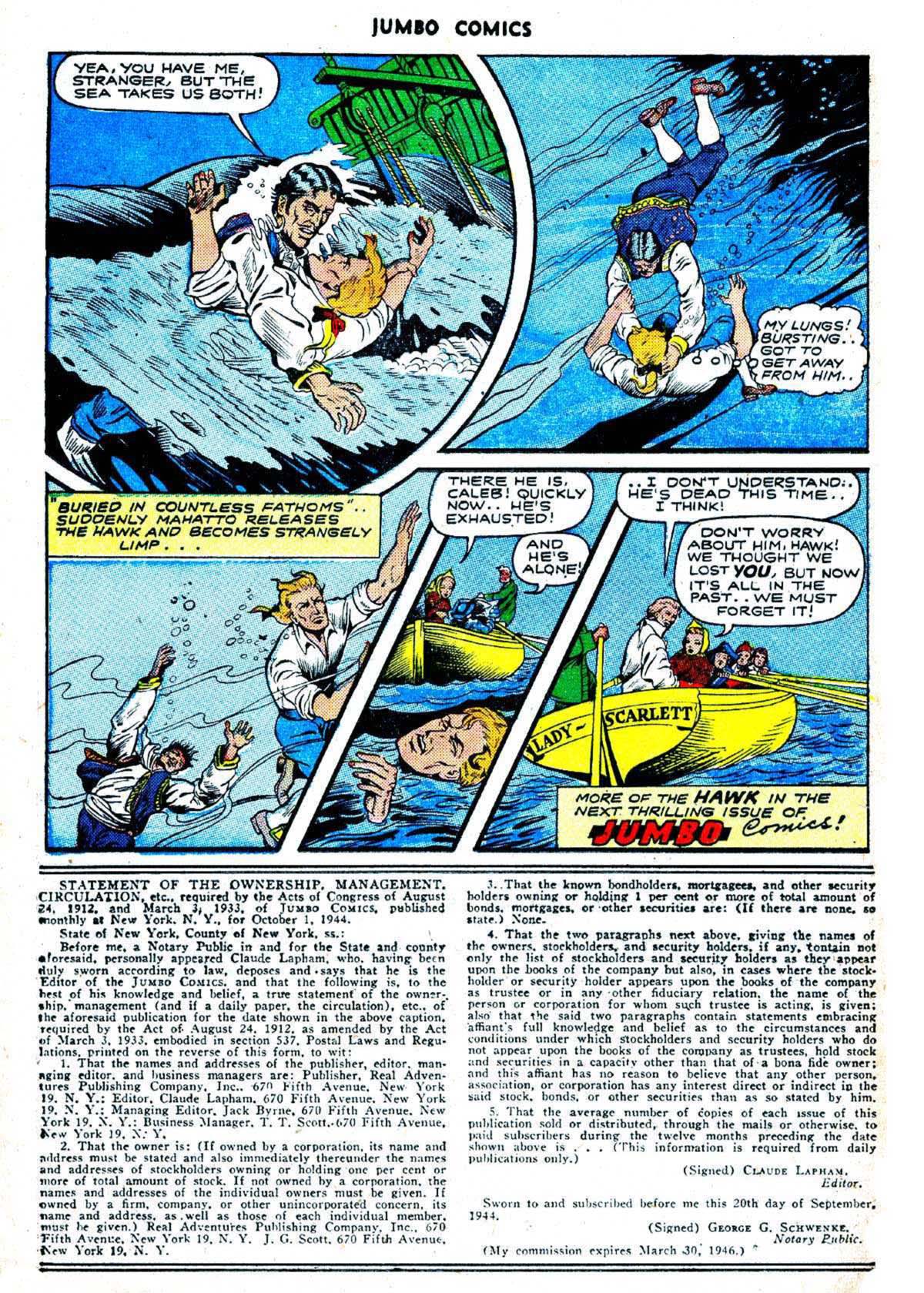 Read online Jumbo Comics comic -  Issue #72 - 36