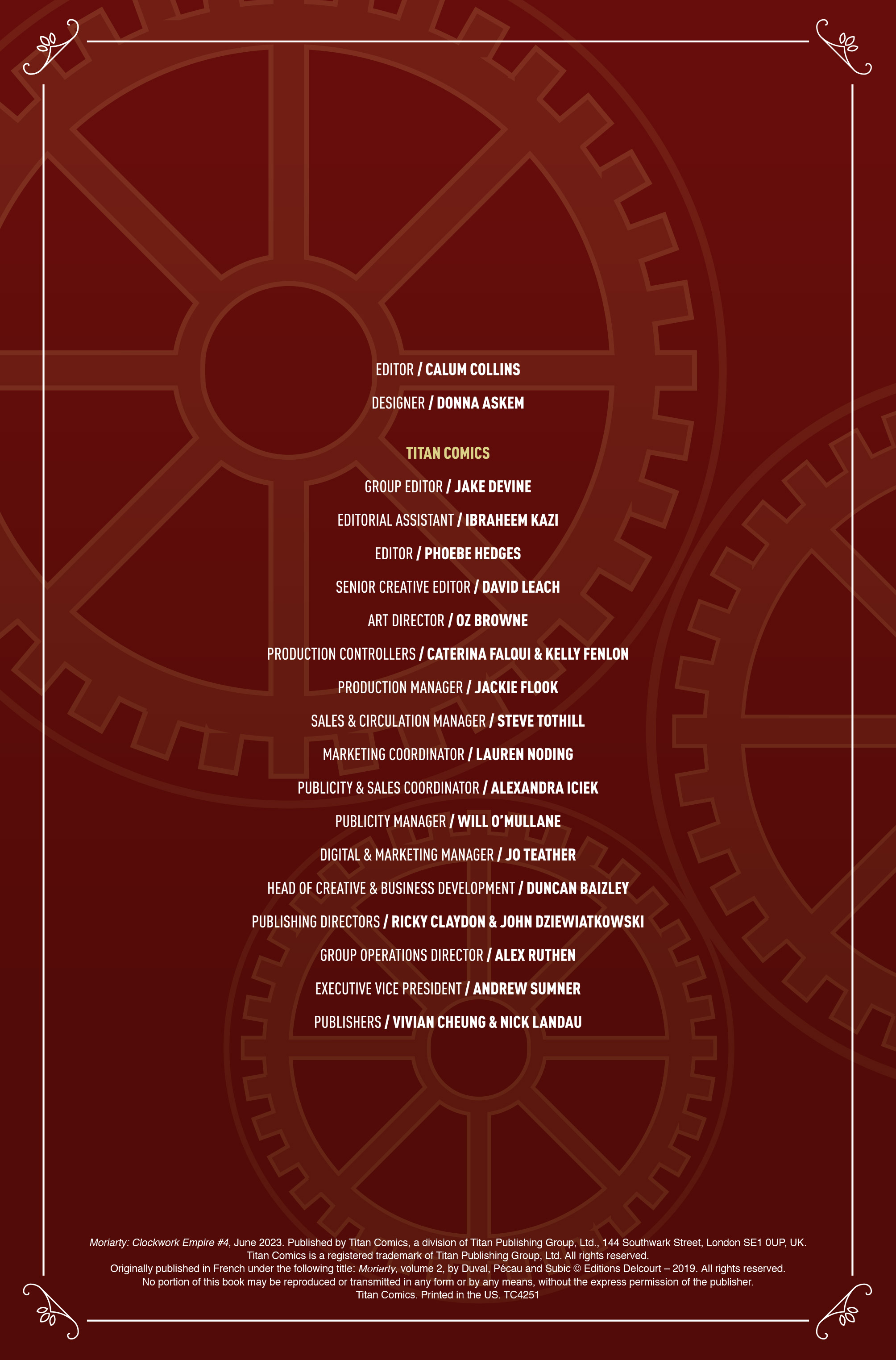 Read online M.O.R.I.A.R.T.Y : The Clockwork Empire comic -  Issue #4 - 2