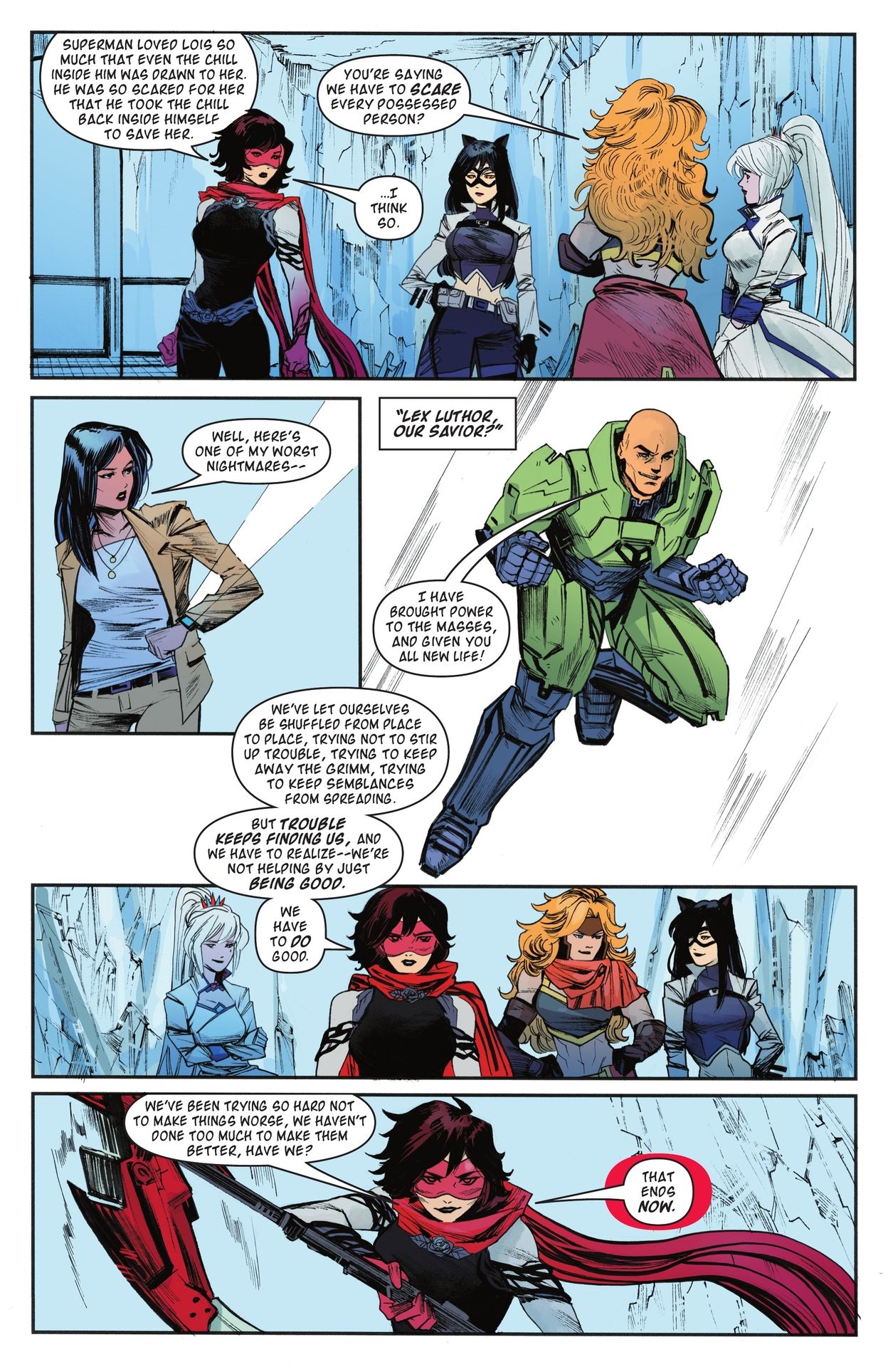 Read online DC/RWBY comic -  Issue #5 - 12