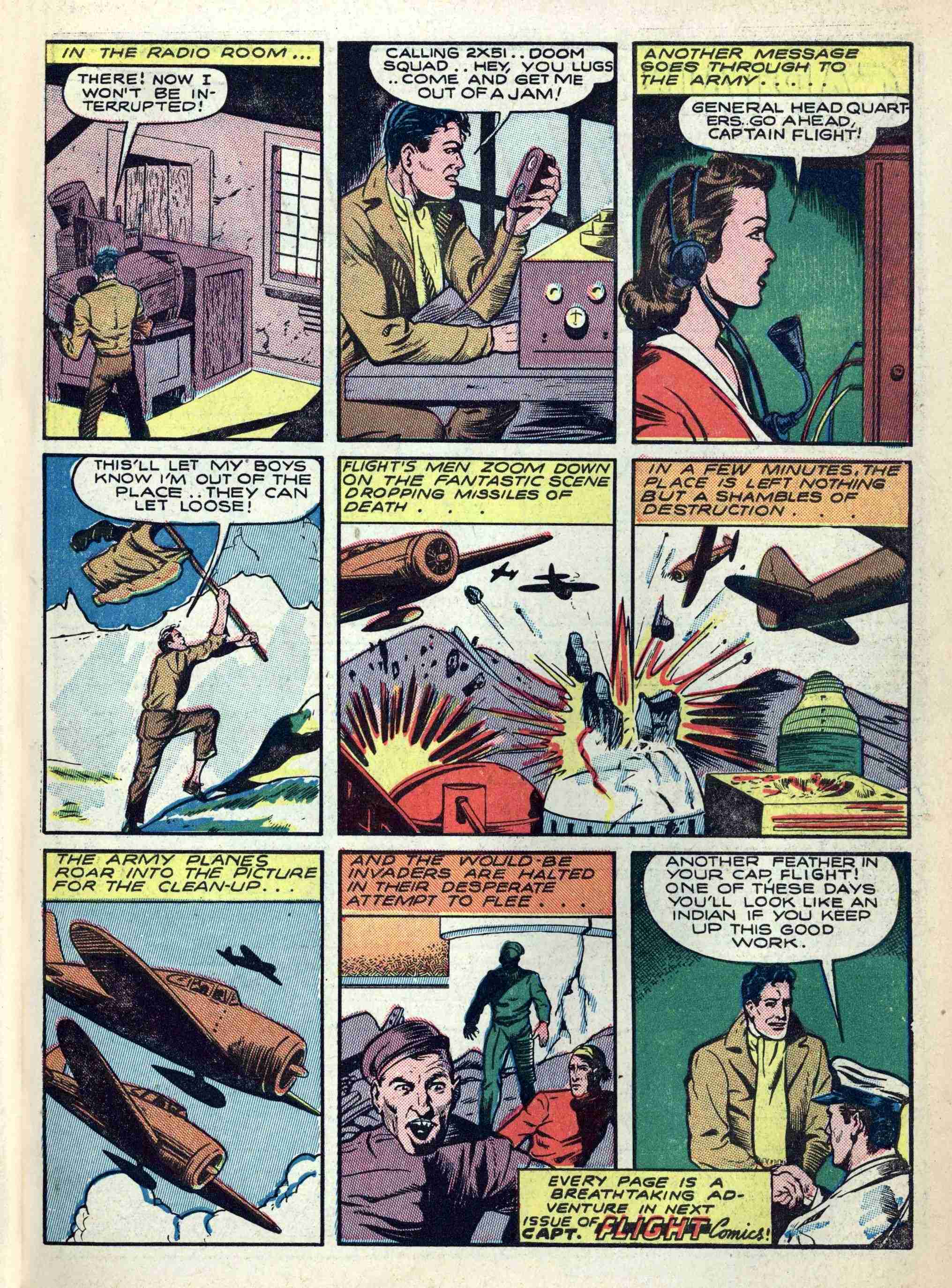 Read online Captain Flight Comics comic -  Issue #4 - 9