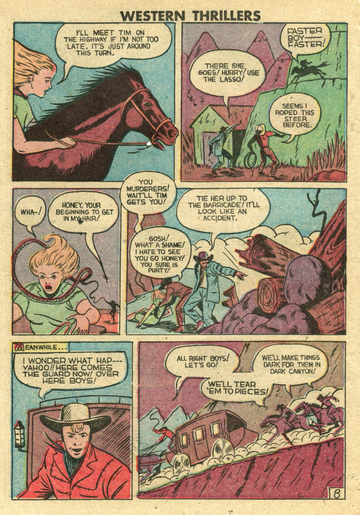 Read online Western Thrillers (1948) comic -  Issue #4 - 20