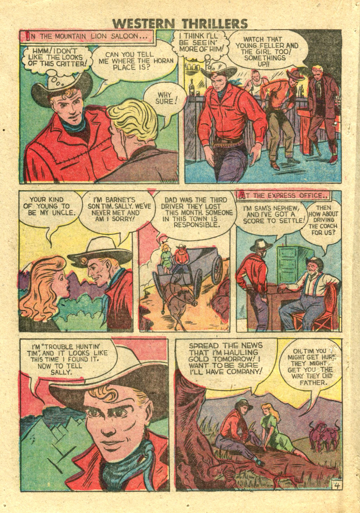 Read online Western Thrillers (1948) comic -  Issue #4 - 16
