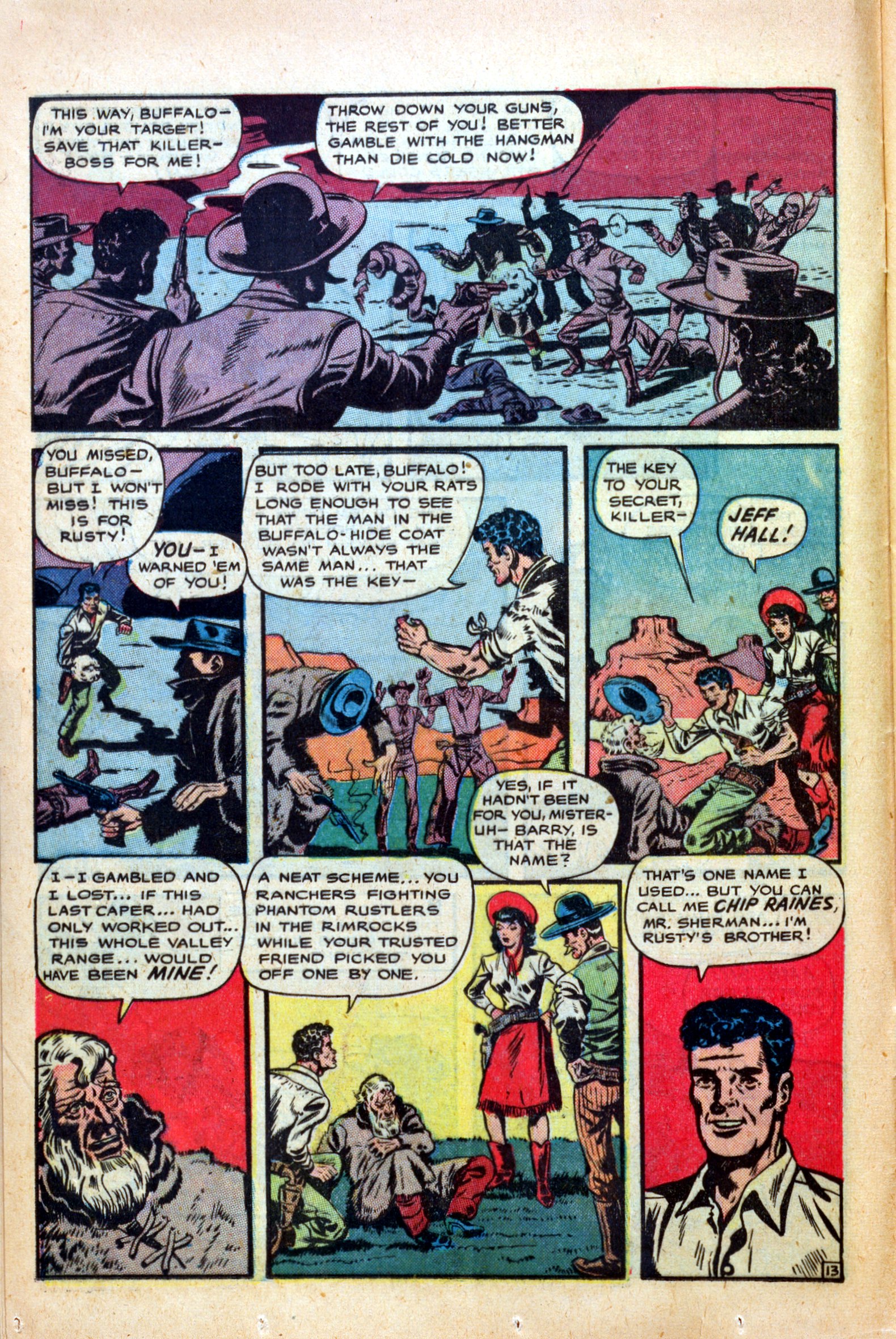 Read online Cowgirl Romances (1950) comic -  Issue #1 - 16