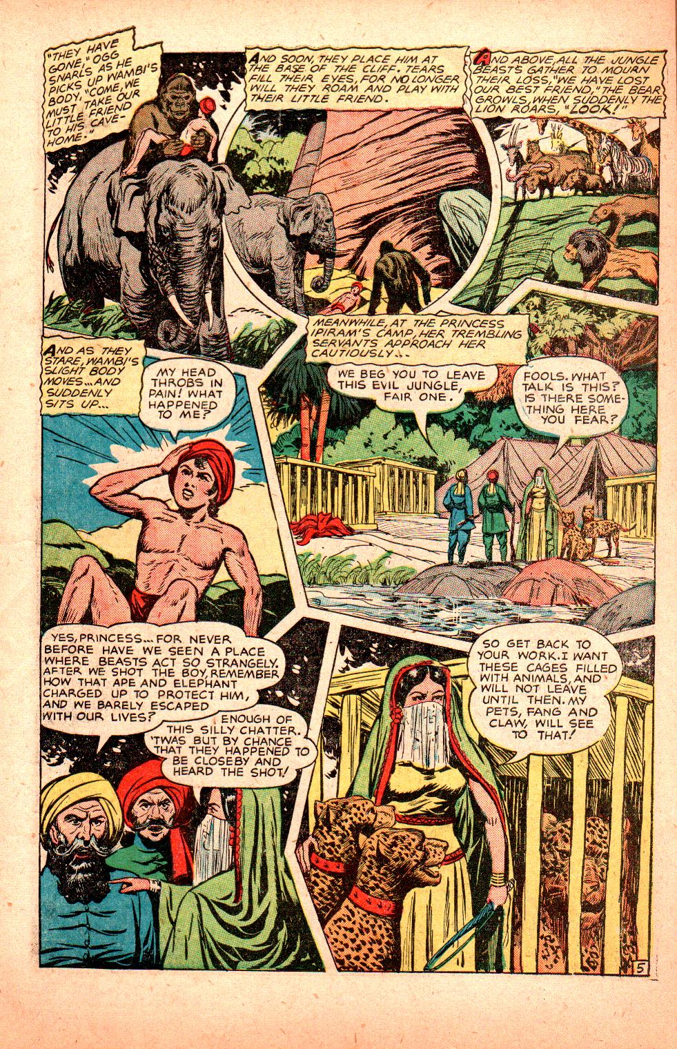 Read online Wambi Jungle Boy comic -  Issue #6 - 7