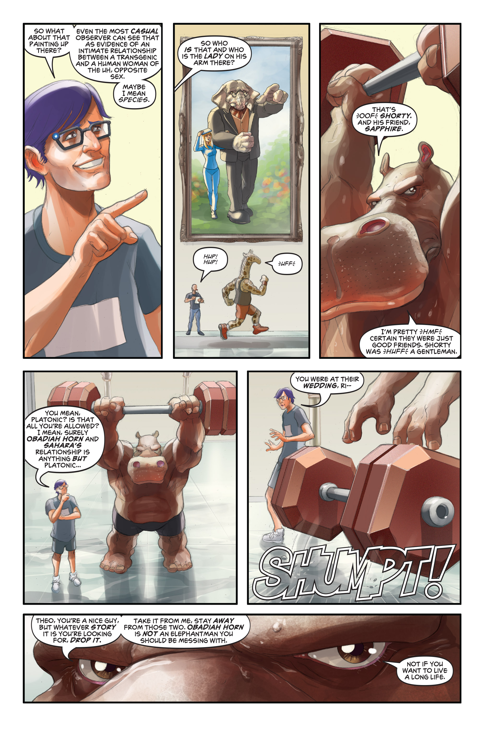 Read online Elephantmen: Theo Laroux Meets the Elephantmen comic -  Issue #3 - 17
