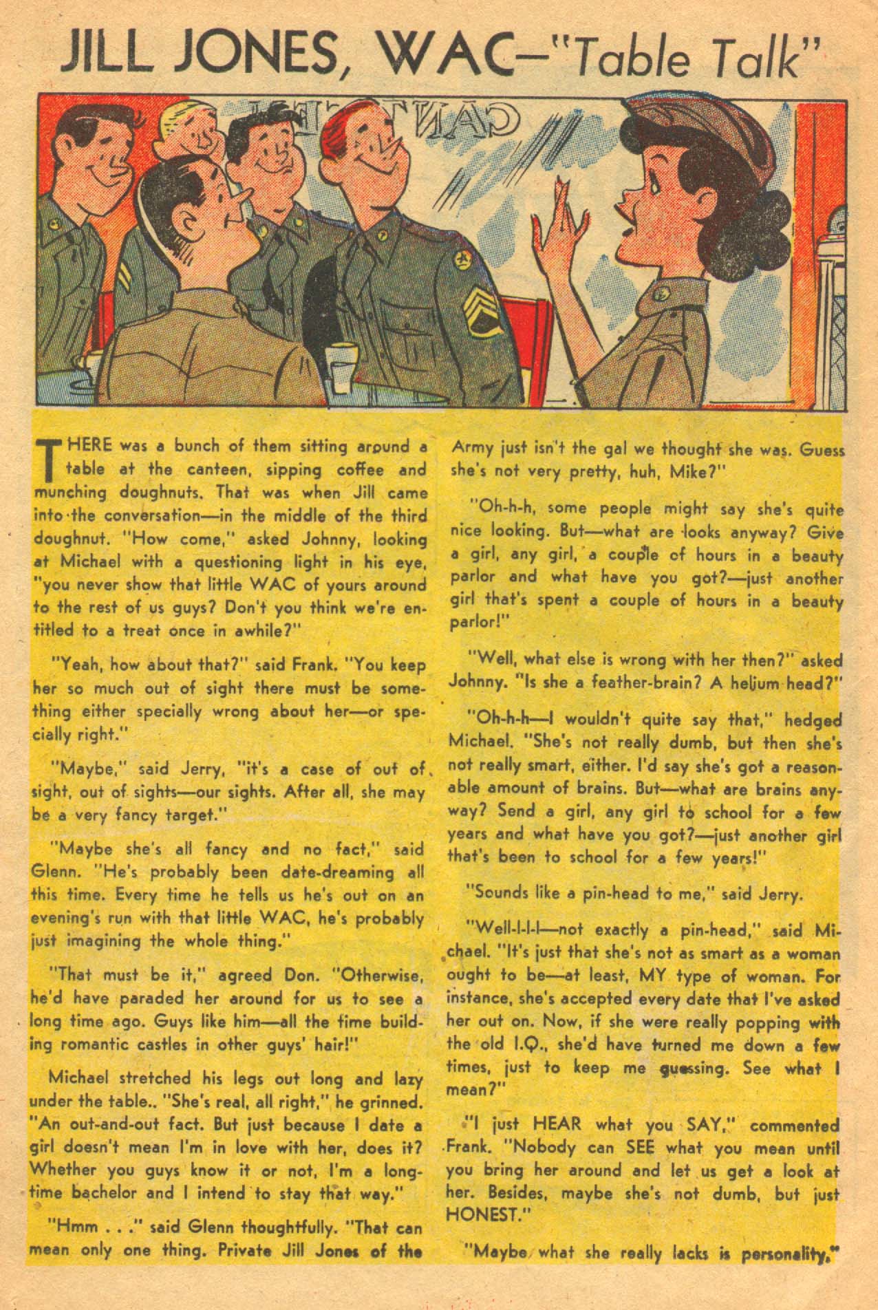 Read online G. I. Jane (1953) comic -  Issue #5 - 22
