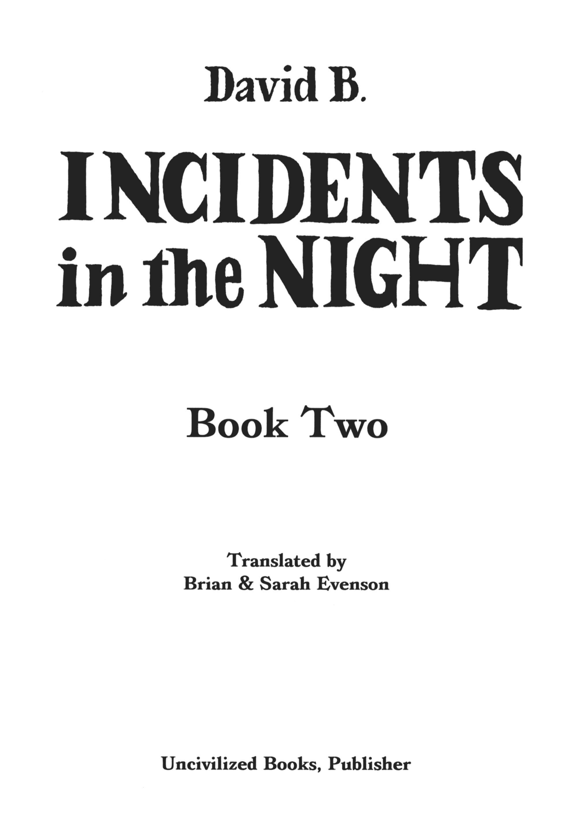 Read online Incidents In the Night comic -  Issue # TPB 2 - 6