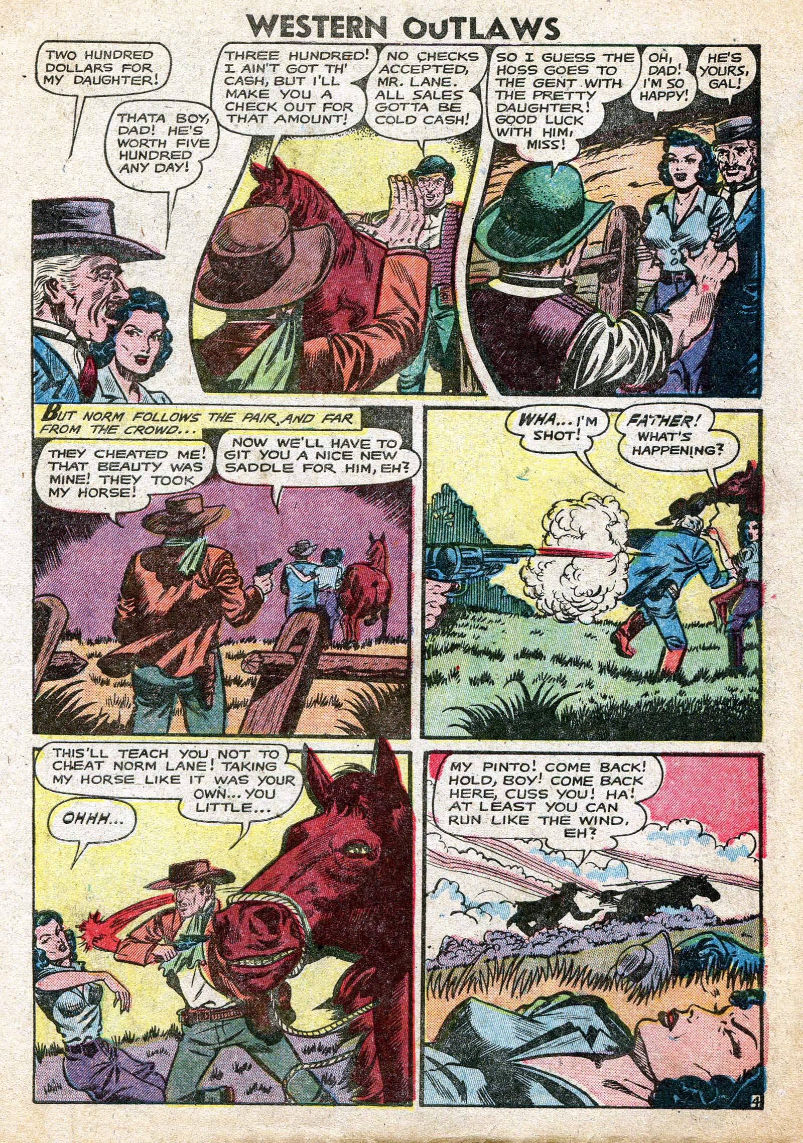 Read online Western Outlaws (1948) comic -  Issue #19 - 4