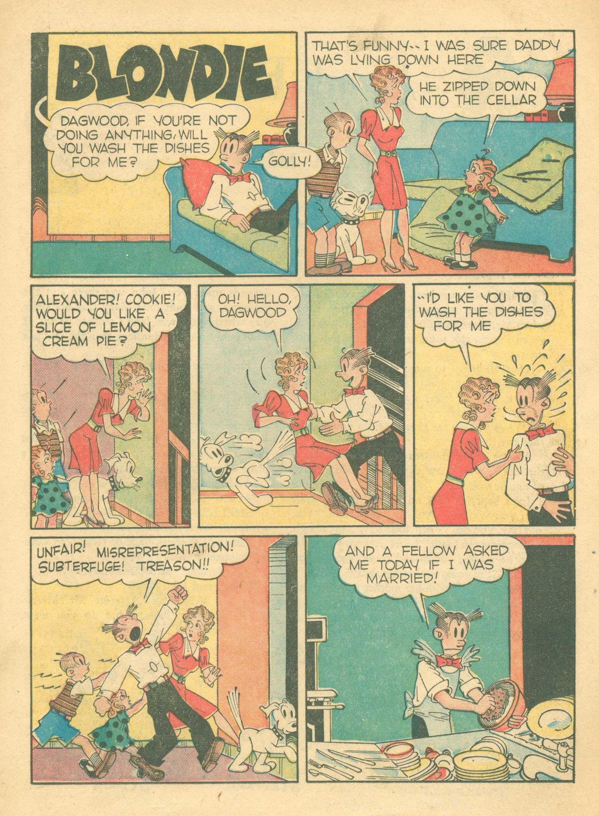 Read online Blondie Comics (1947) comic -  Issue #2 - 19