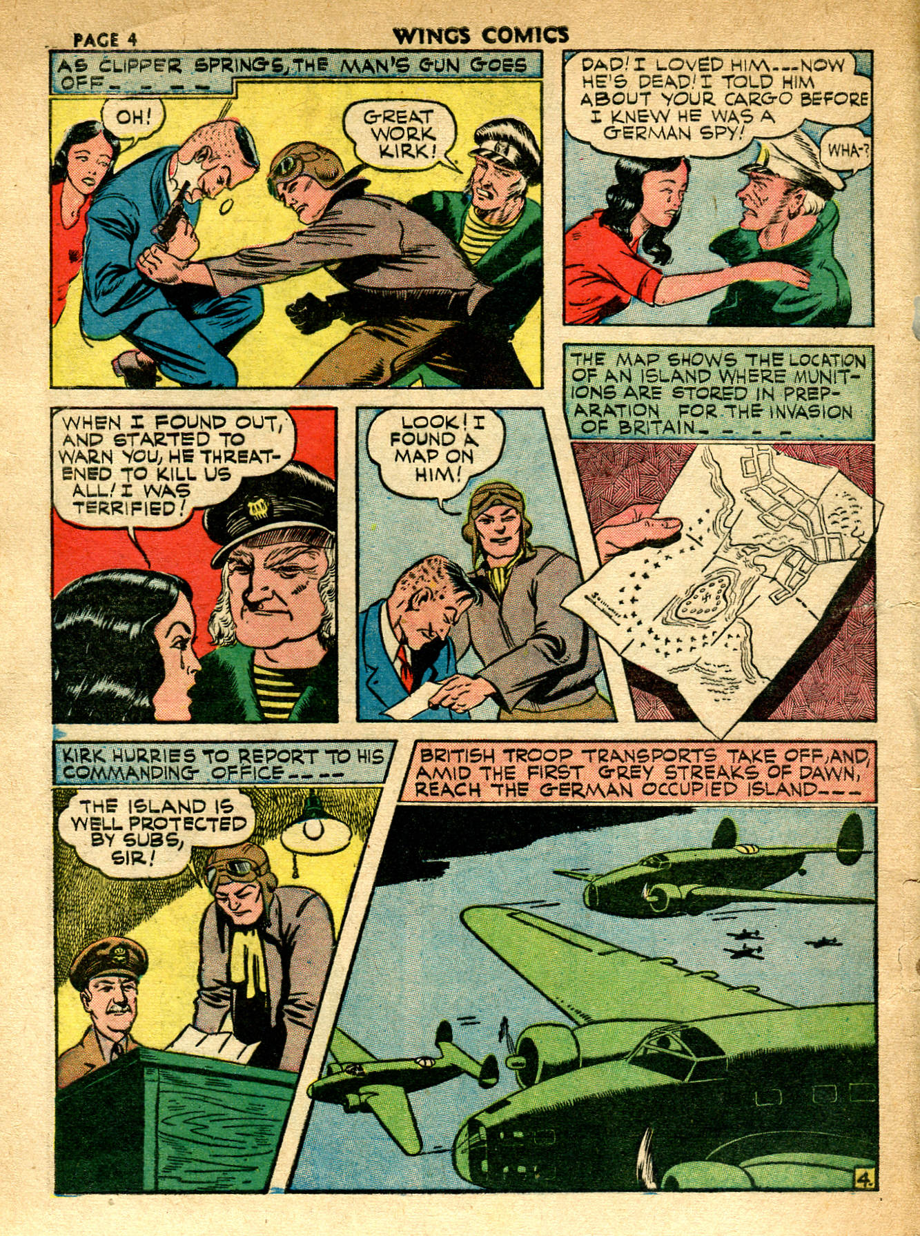 Read online Wings Comics comic -  Issue #15 - 6