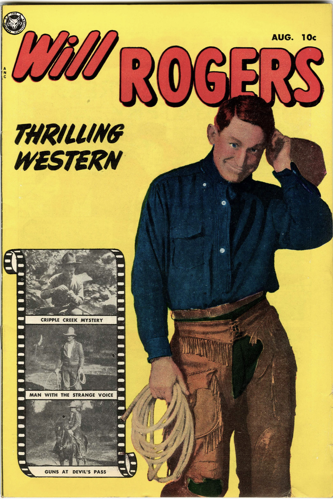 Read online Will Rogers Western comic -  Issue #2 - 1