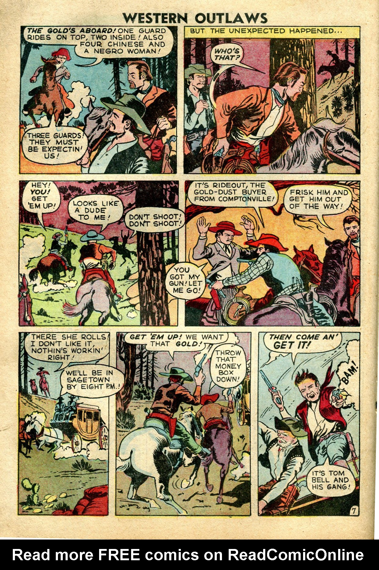 Read online Western Outlaws (1948) comic -  Issue #18 - 19