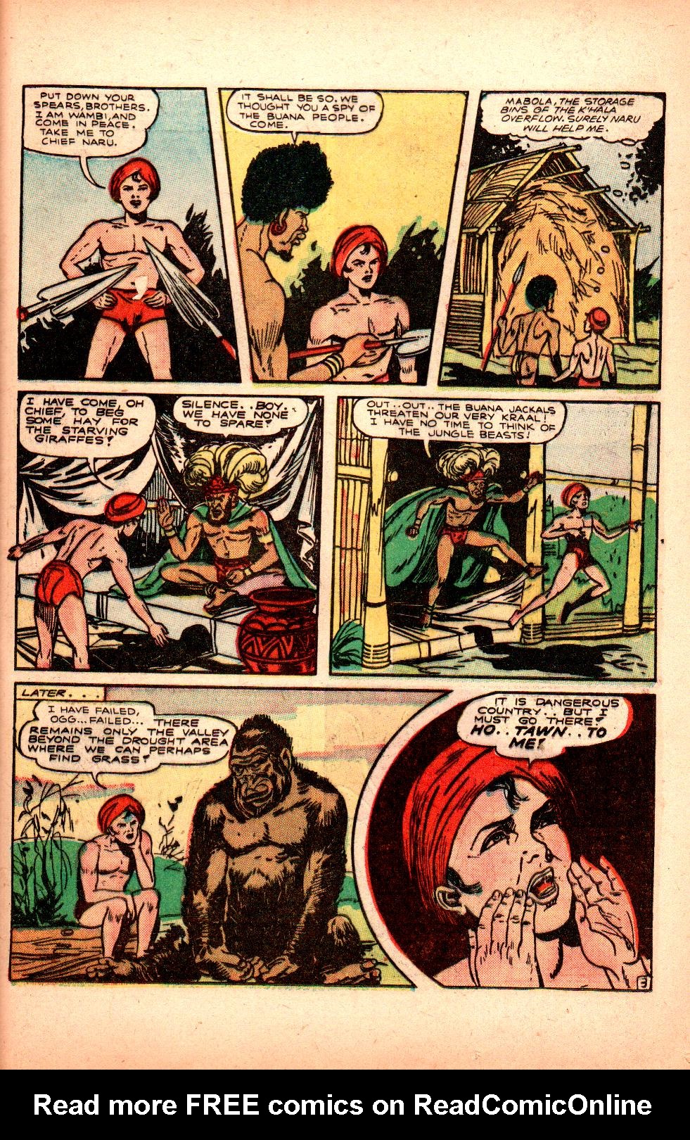 Read online Wambi Jungle Boy comic -  Issue #6 - 37