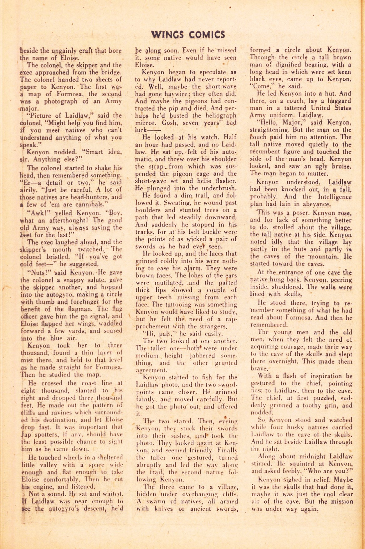 Read online Wings Comics comic -  Issue #58 - 42