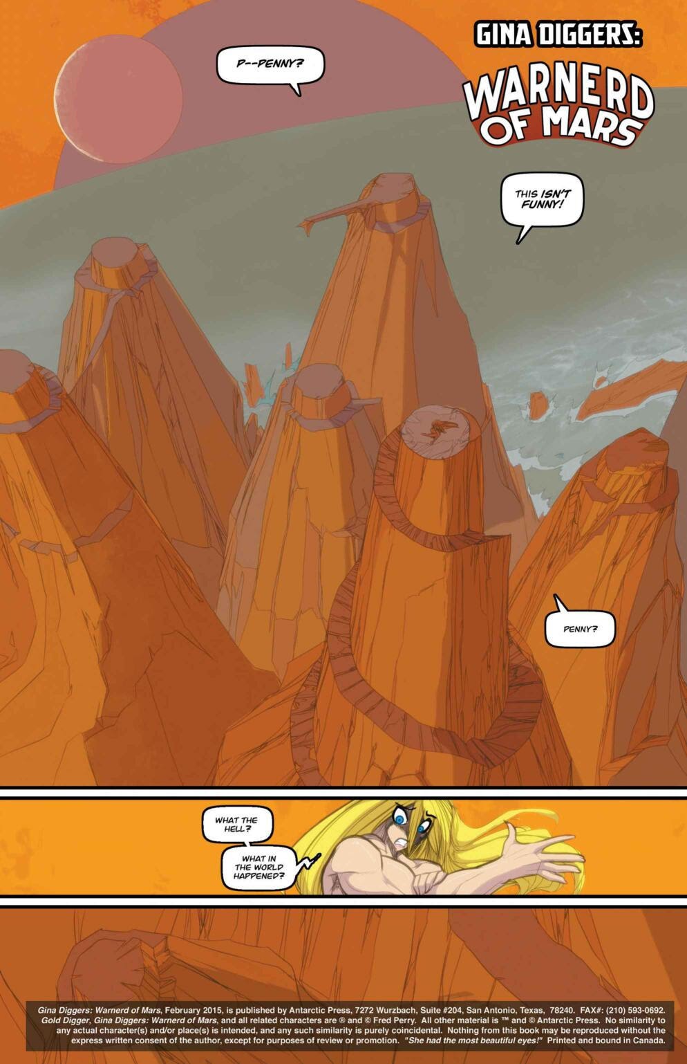 Read online Gina Diggers: Warnerd of Mars comic -  Issue # Full - 2