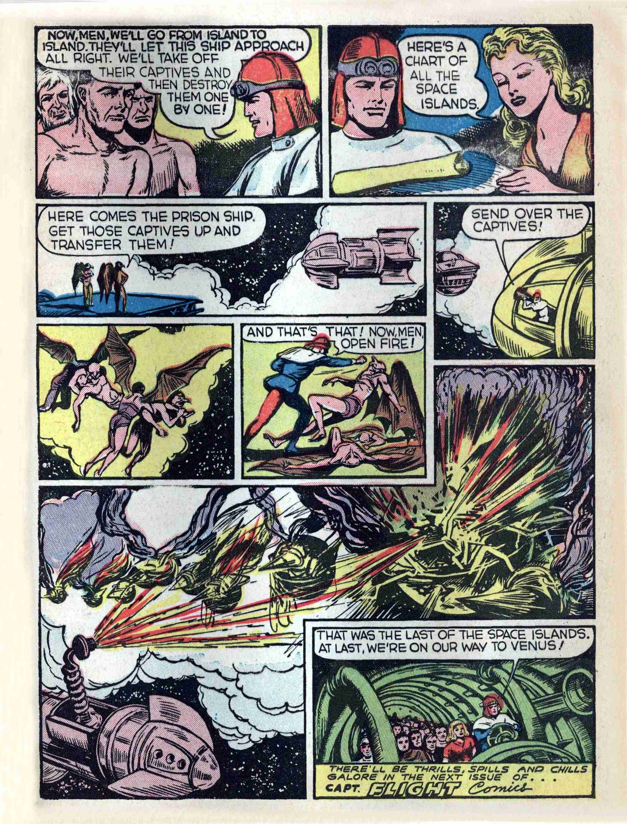 Read online Captain Flight Comics comic -  Issue #4 - 49