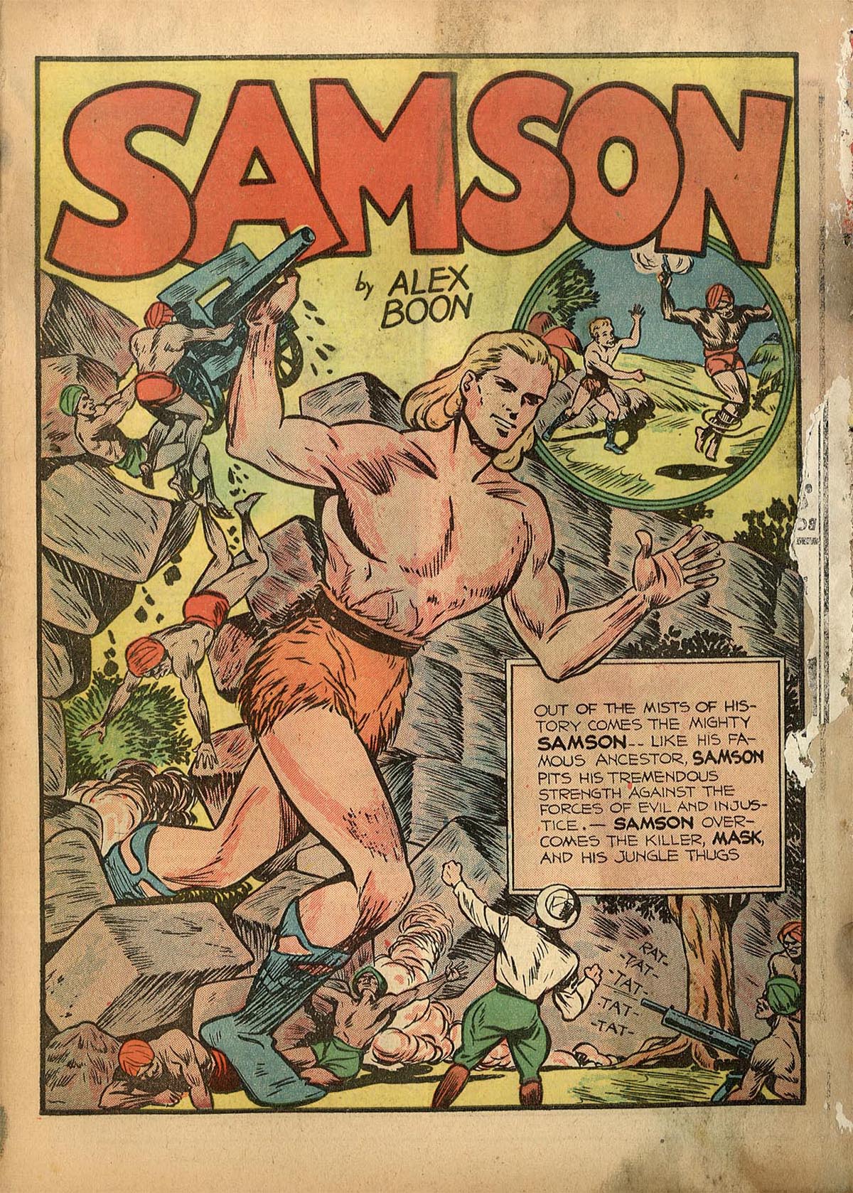 Read online Samson (1940) comic -  Issue #1 - 4
