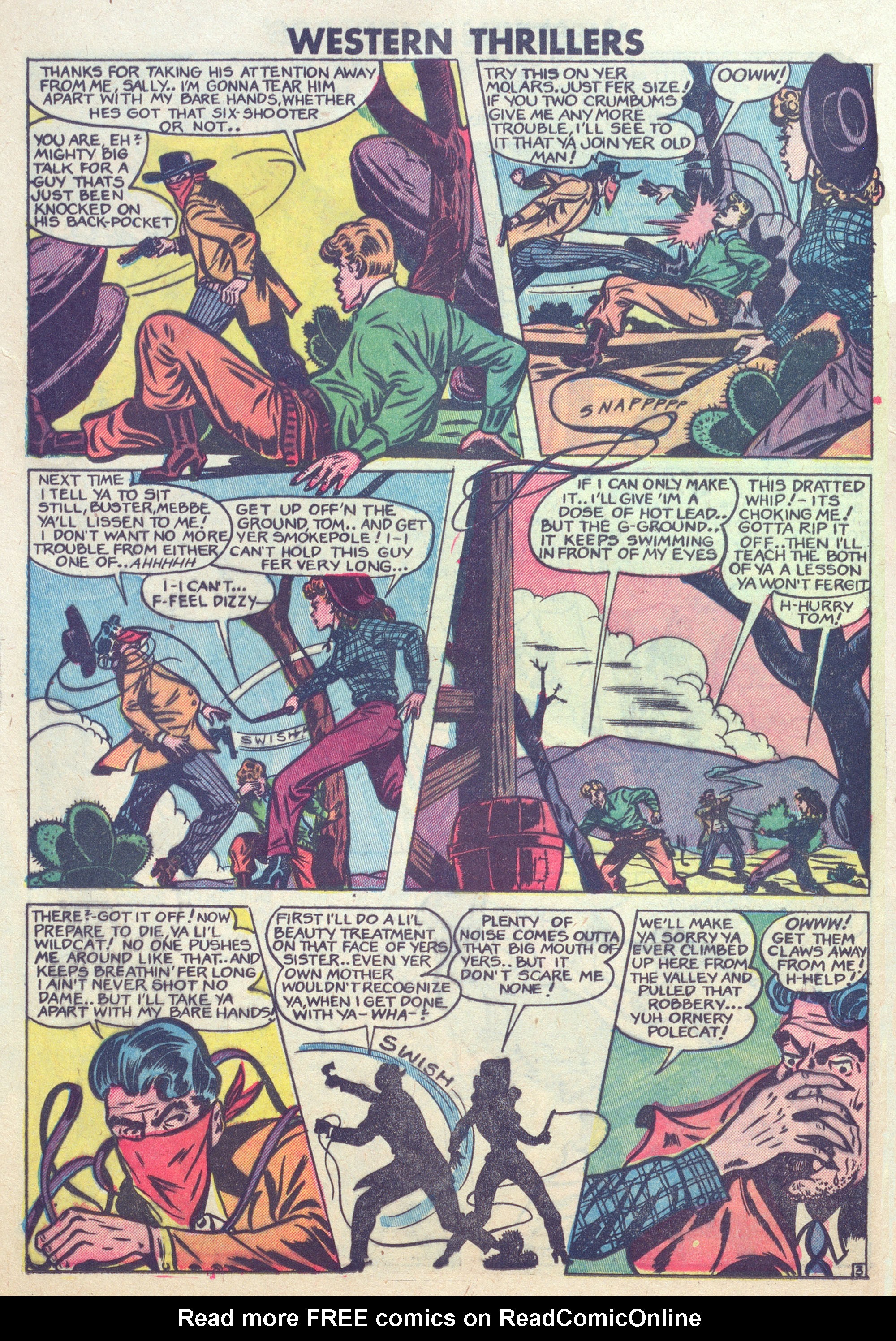 Read online Western Thrillers (1948) comic -  Issue #6 - 14