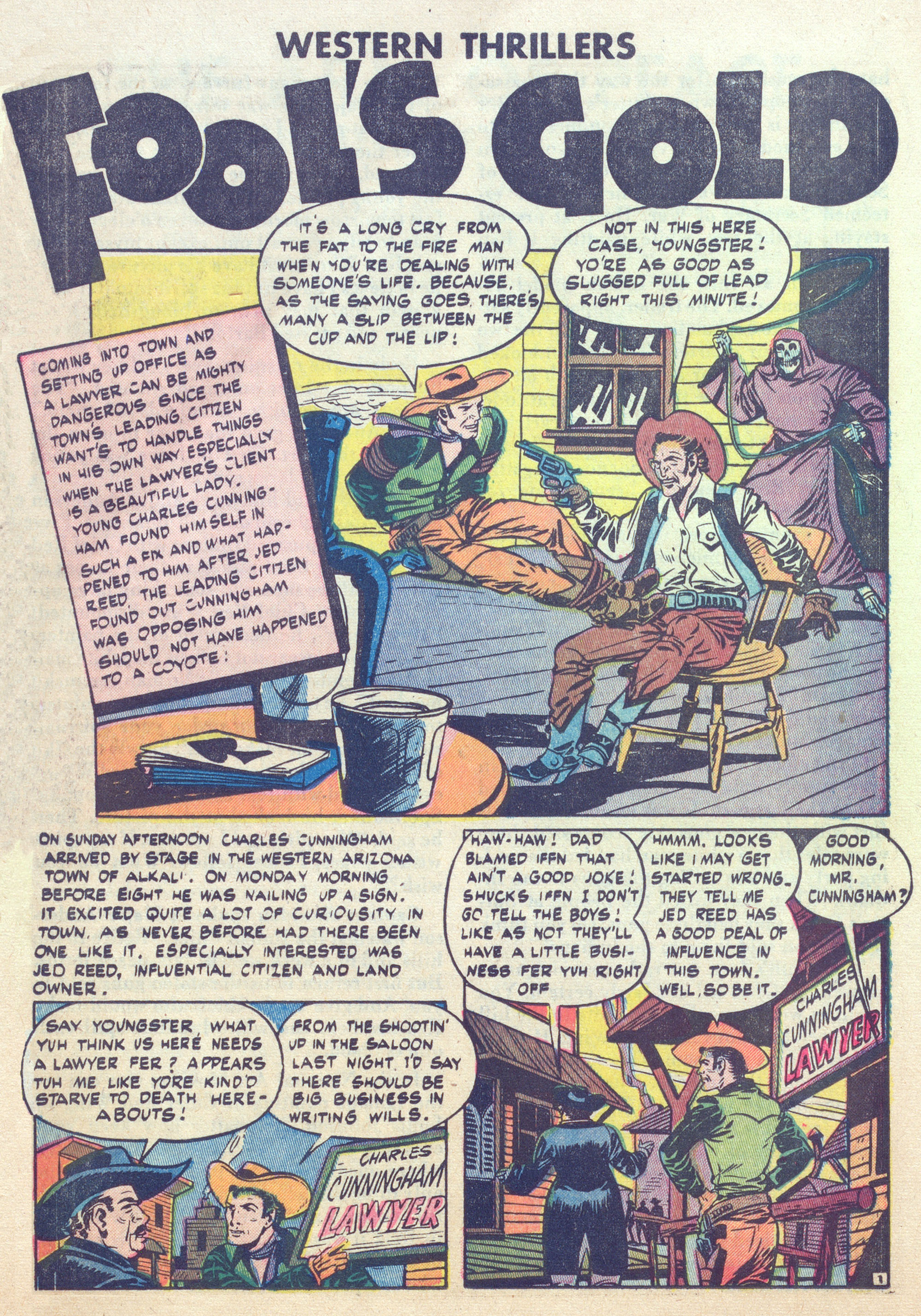 Read online Western Thrillers (1948) comic -  Issue #6 - 24