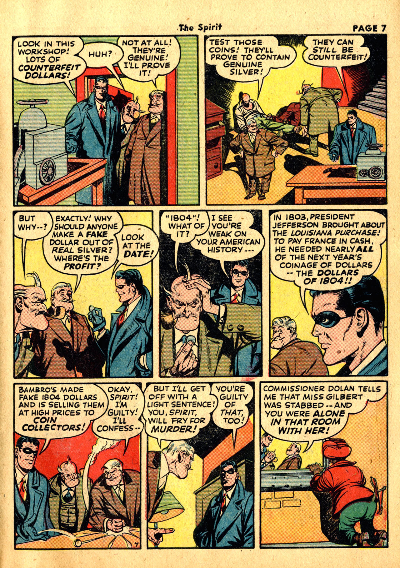 Read online The Spirit (1944) comic -  Issue #1 - 9