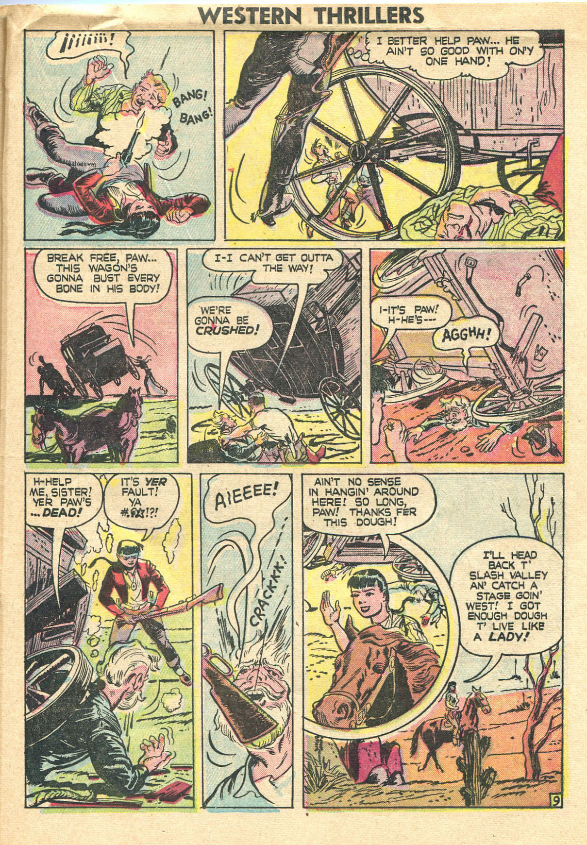 Read online Western Thrillers (1948) comic -  Issue #1 - 21