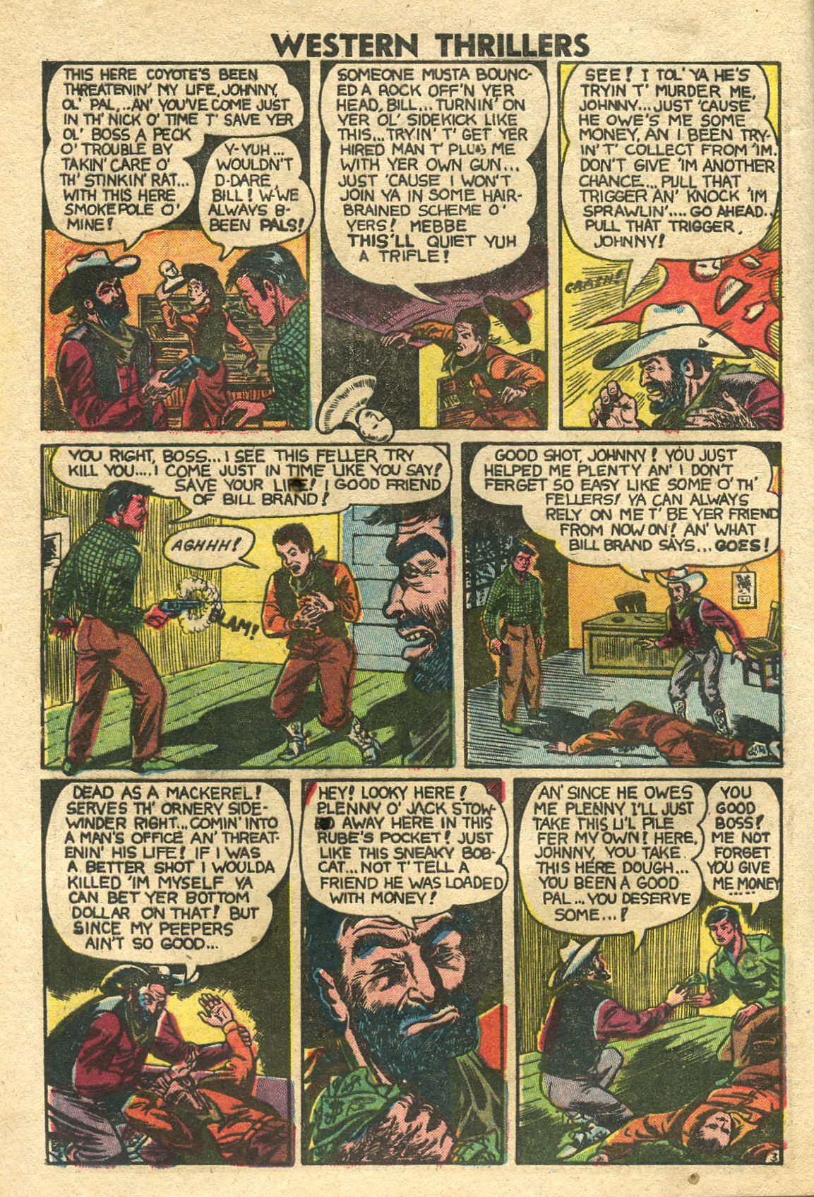 Read online Western Thrillers (1948) comic -  Issue #3 - 4