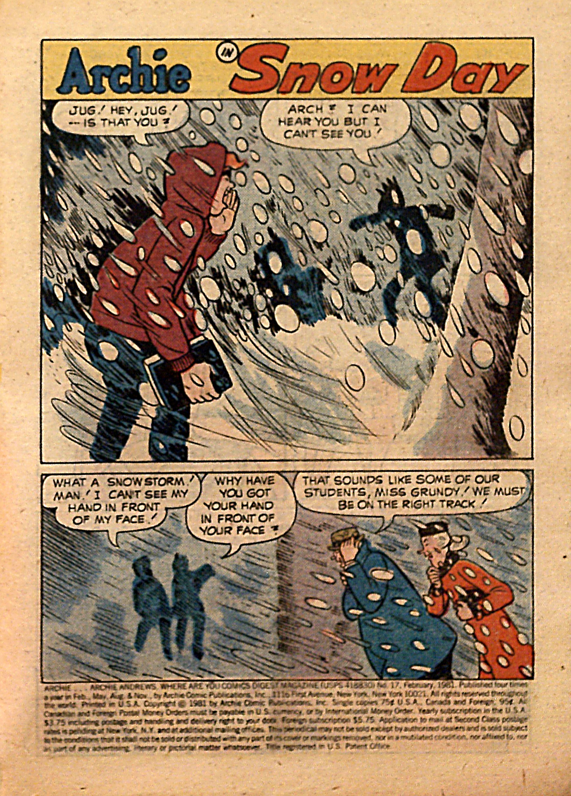 Read online Archie...Archie Andrews, Where Are You? Digest Magazine comic -  Issue #17 - 3