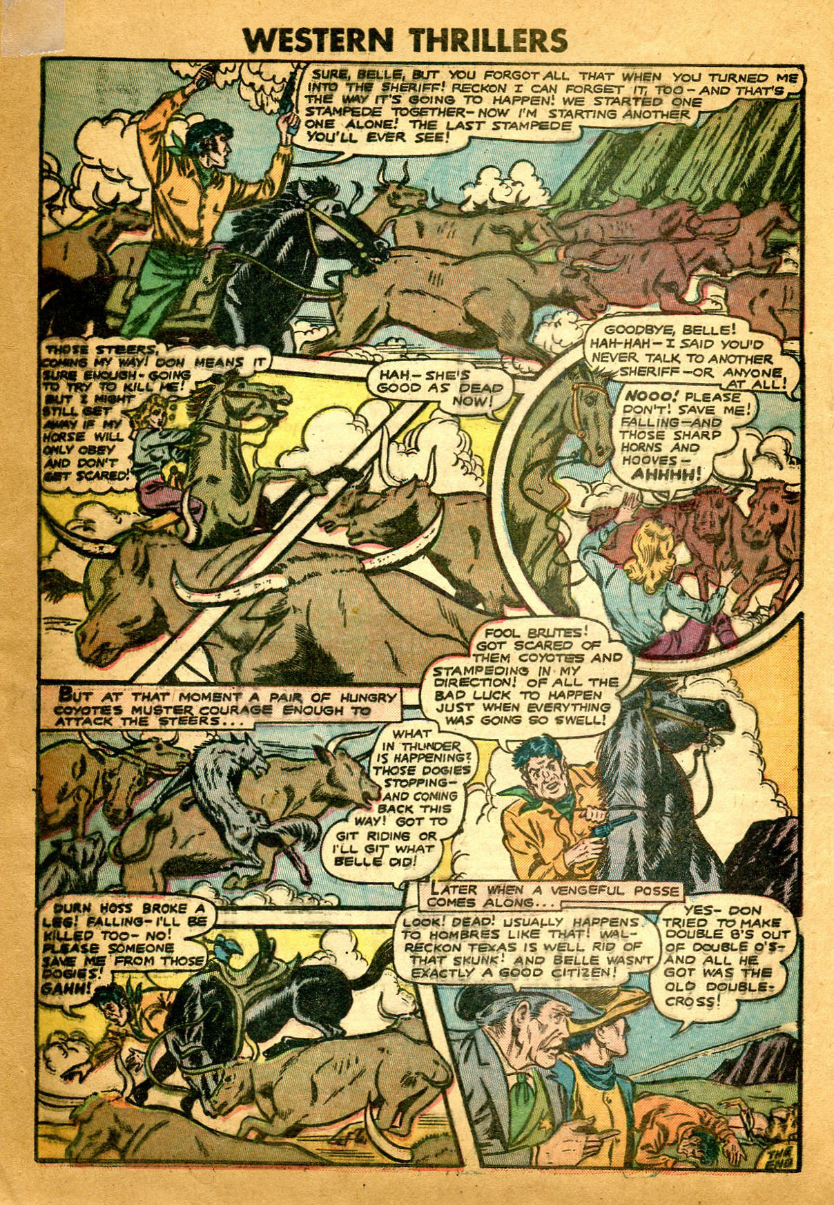 Read online Western Thrillers (1948) comic -  Issue #5 - 22