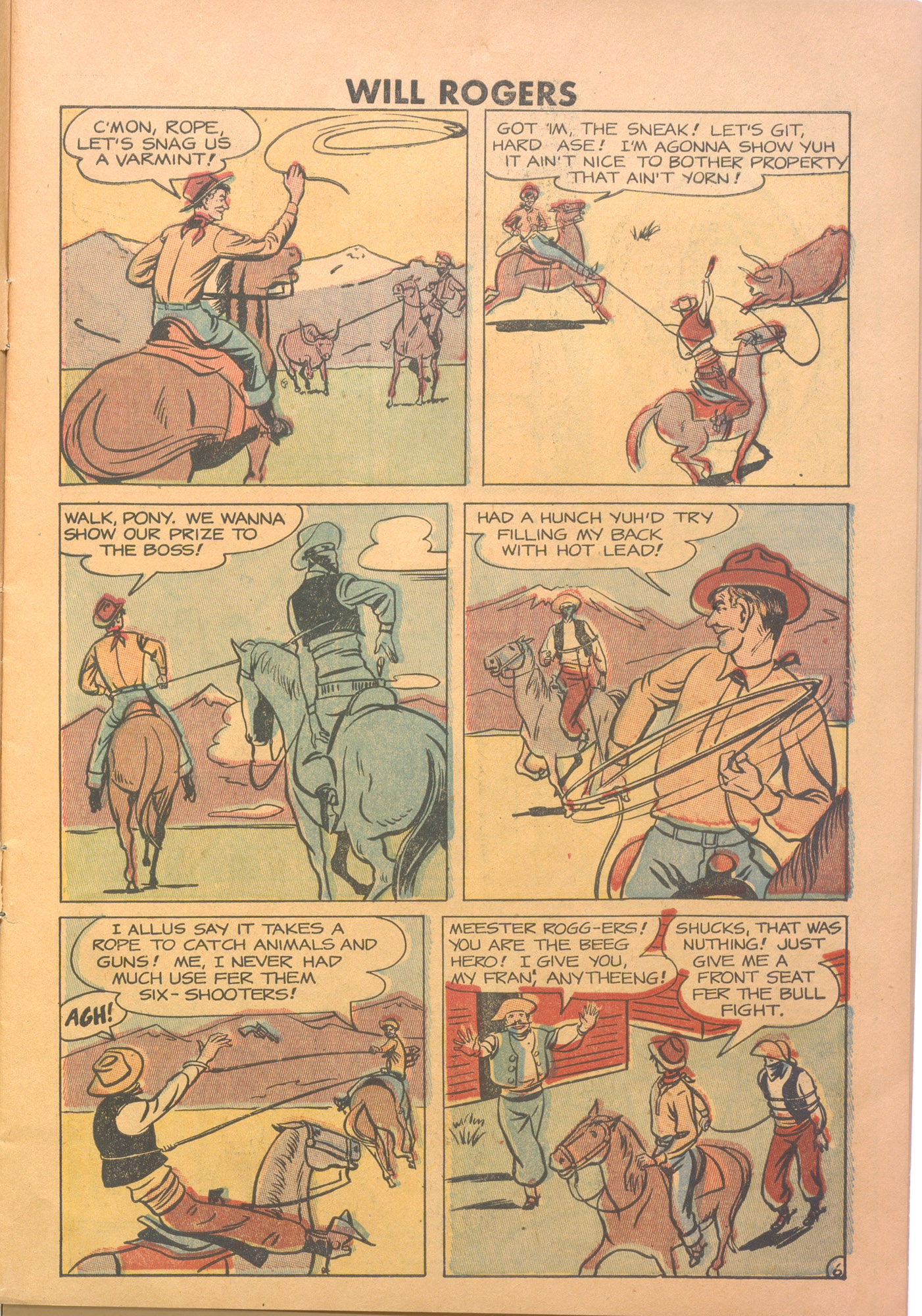 Read online Will Rogers Western comic -  Issue #5 - 7