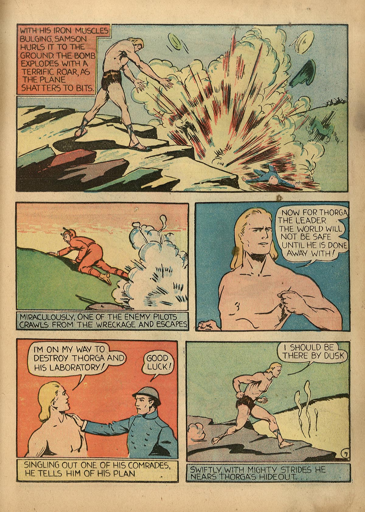 Read online Samson (1940) comic -  Issue #1 - 24