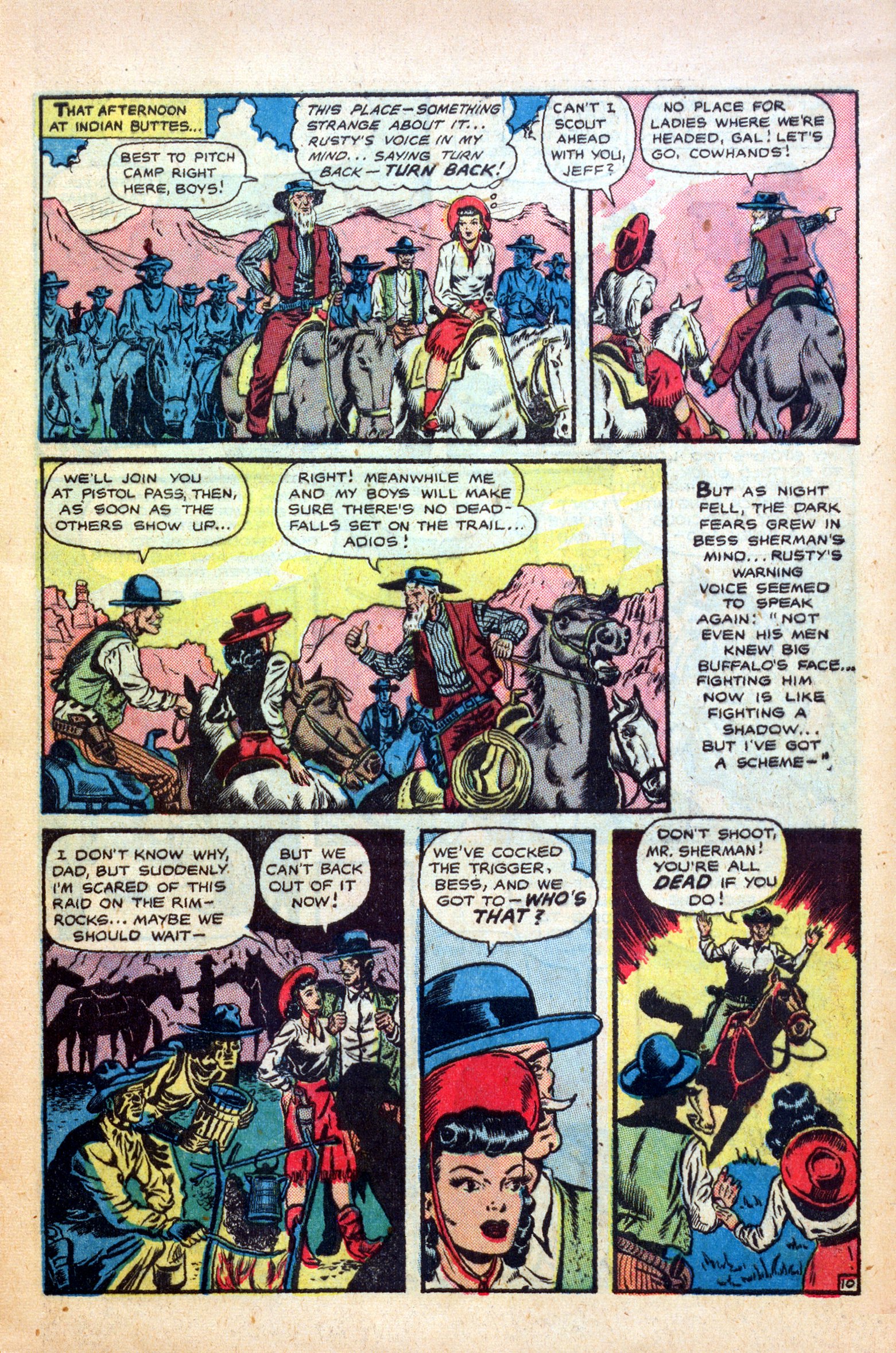 Read online Cowgirl Romances (1950) comic -  Issue #1 - 13