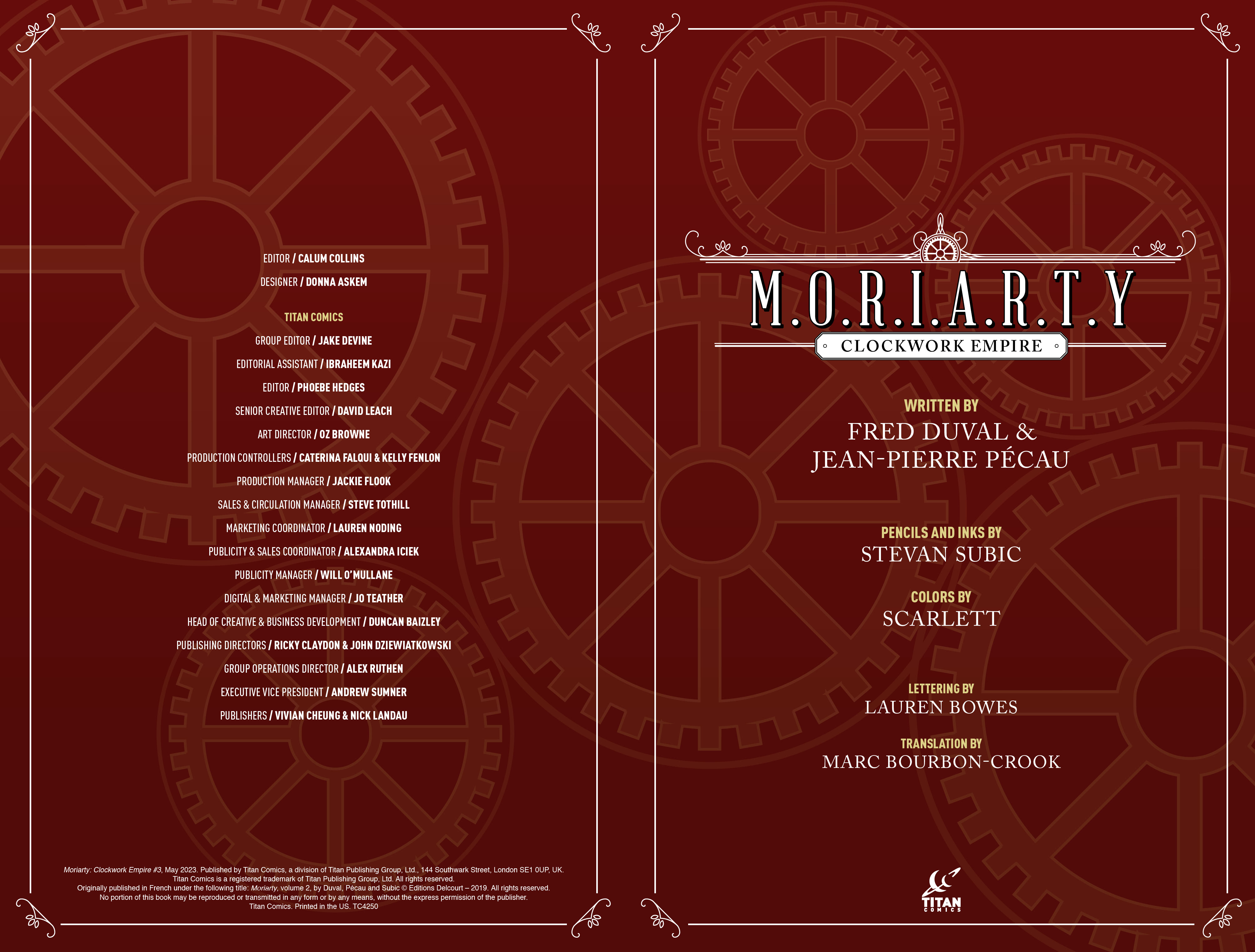 Read online M.O.R.I.A.R.T.Y : The Clockwork Empire comic -  Issue #3 - 2