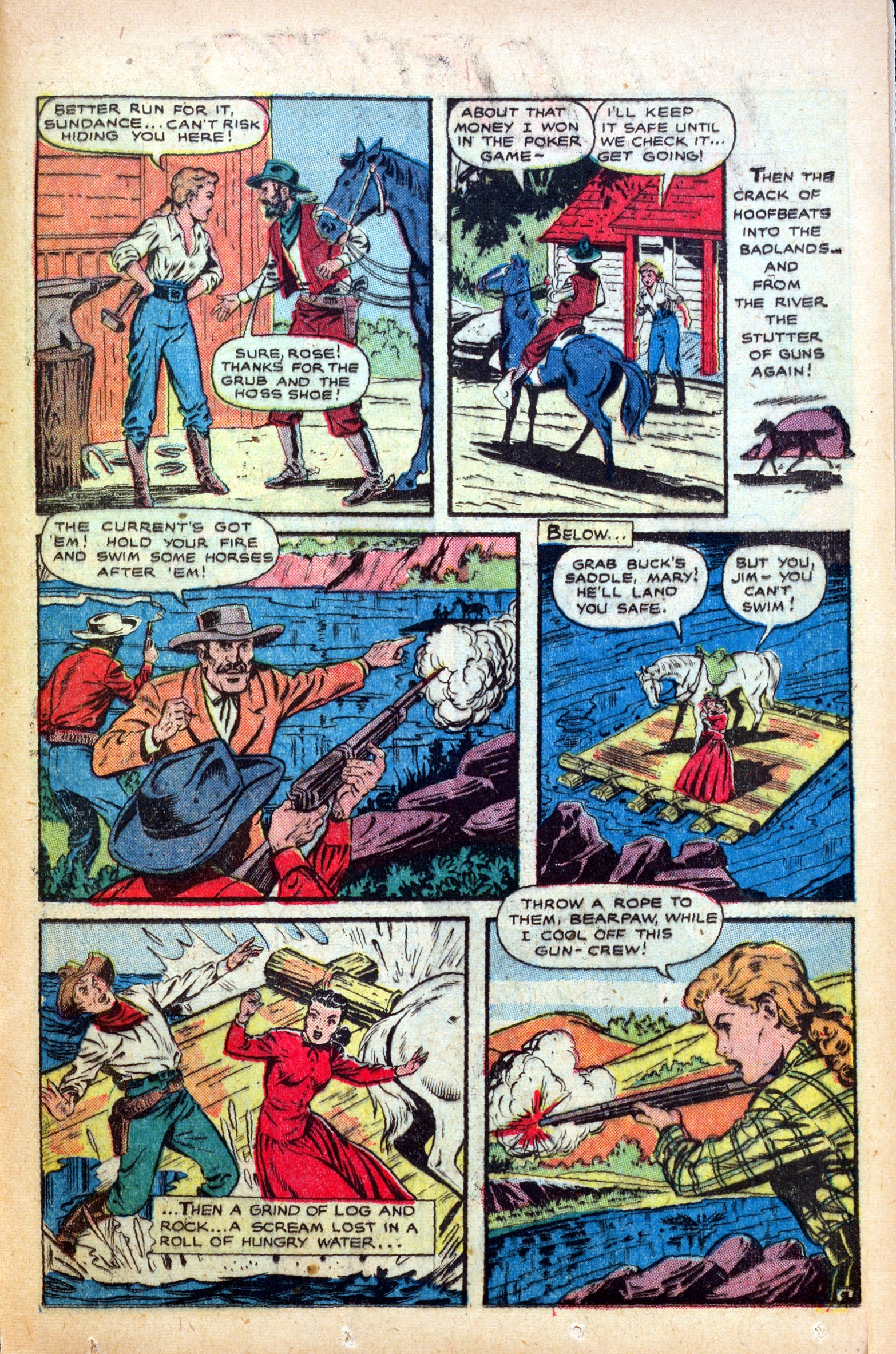 Read online Cowgirl Romances (1950) comic -  Issue #1 - 35