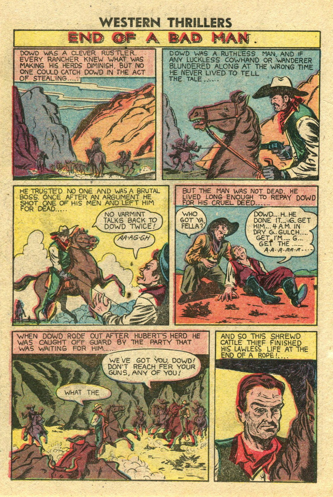 Read online Western Thrillers (1948) comic -  Issue #4 - 30