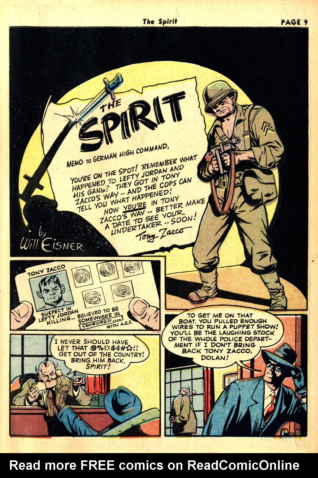 Read online The Spirit (1944) comic -  Issue #1 - 11