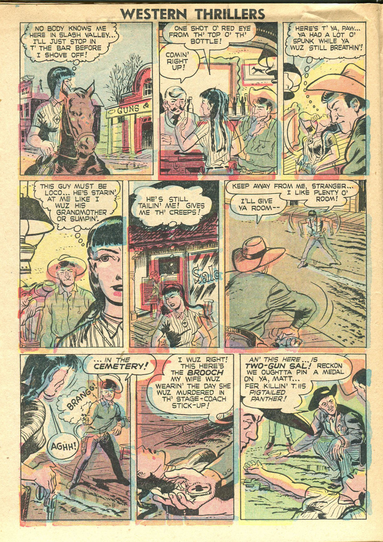 Read online Western Thrillers (1948) comic -  Issue #1 - 22