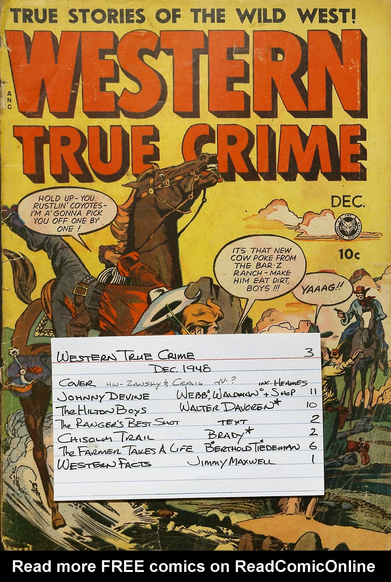 Read online Western True Crime comic -  Issue #3 - 37