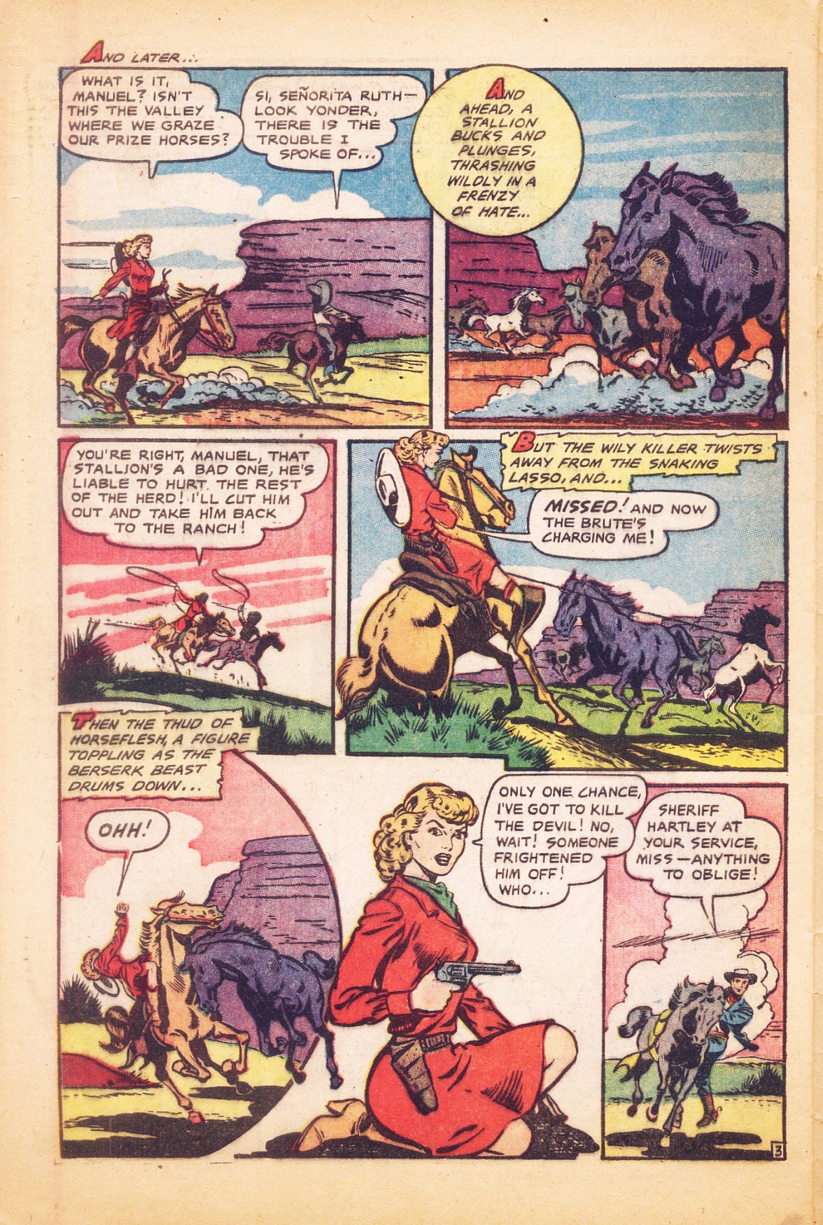 Read online Cowgirl Romances (1950) comic -  Issue #9 - 28