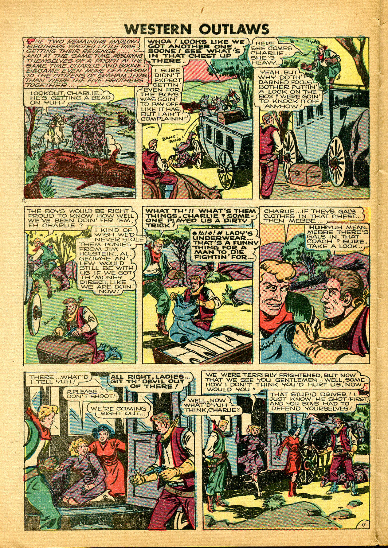 Read online Western Outlaws (1948) comic -  Issue #21 - 28