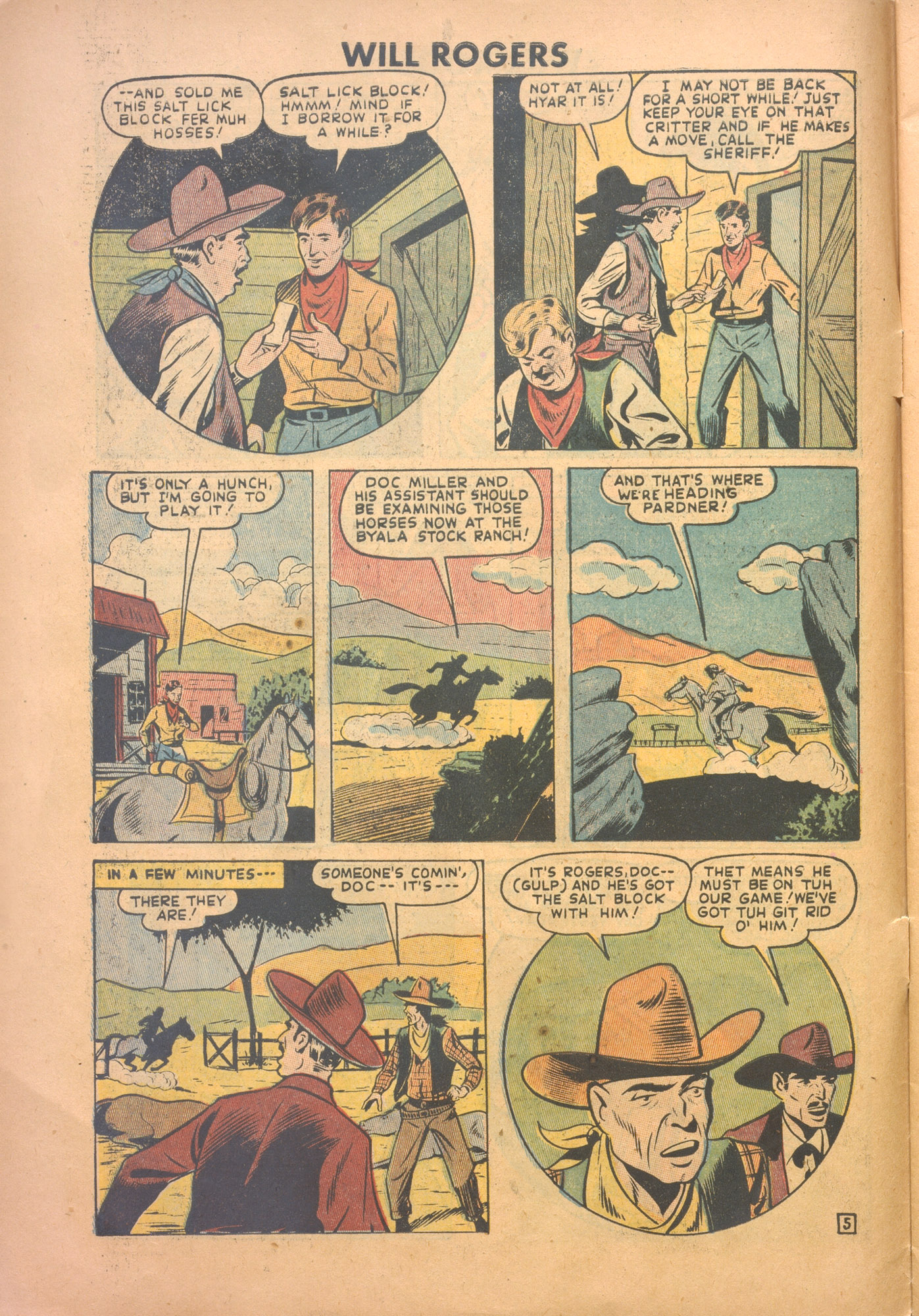 Read online Will Rogers Western comic -  Issue #2 - 6