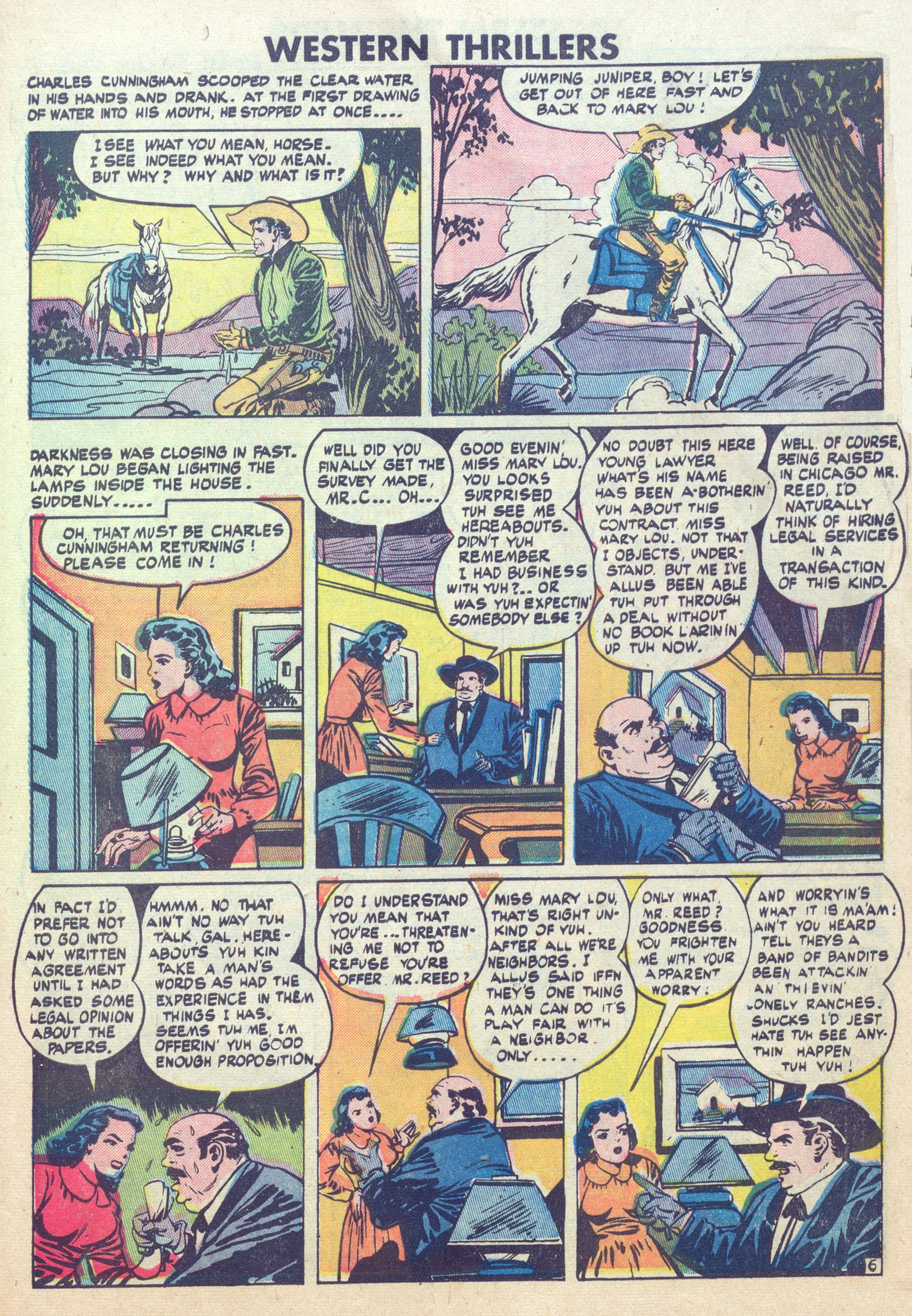 Read online Western Thrillers (1948) comic -  Issue #6 - 29