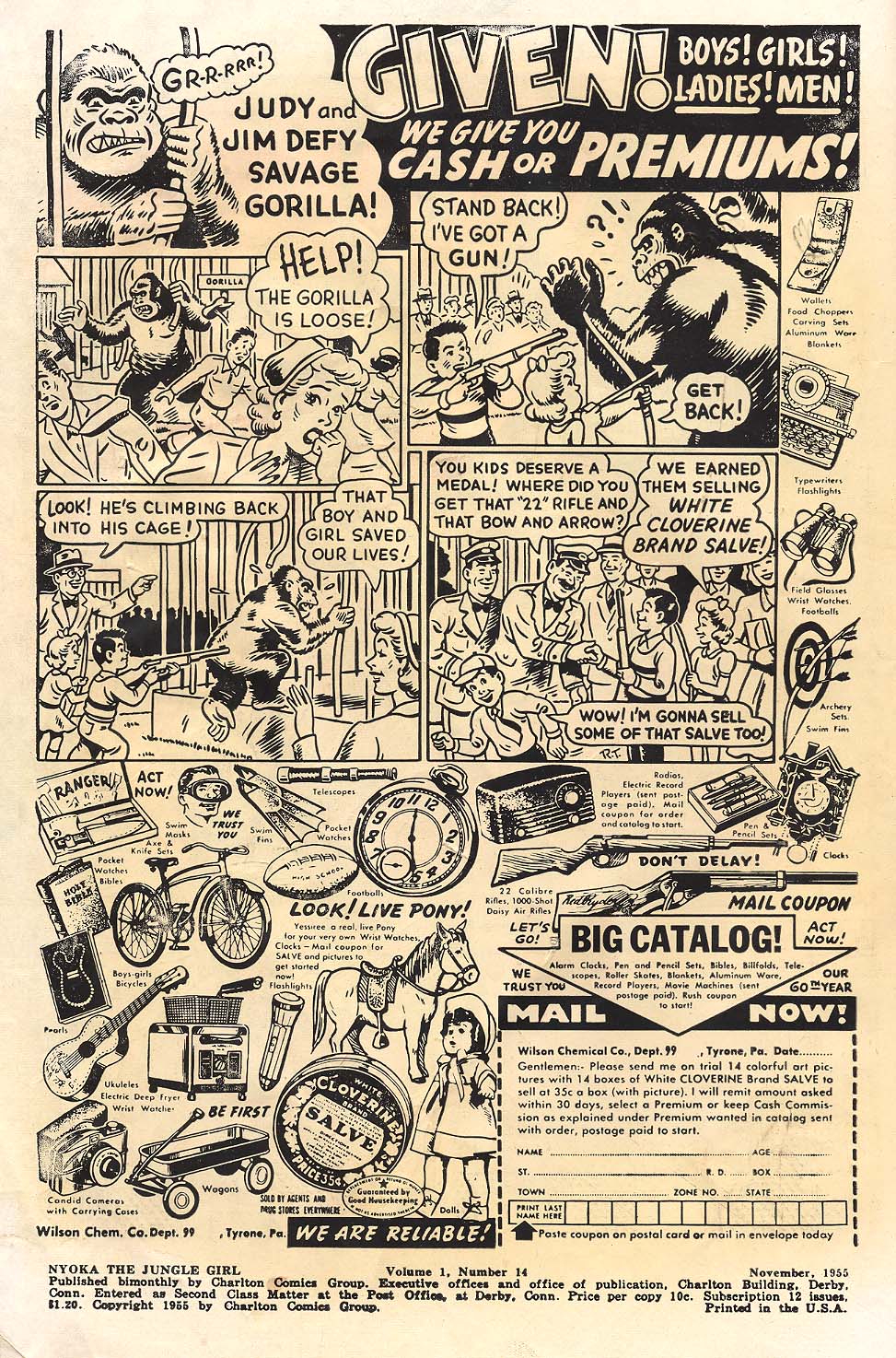 Read online Nyoka the Jungle Girl (1955) comic -  Issue #14 - 2