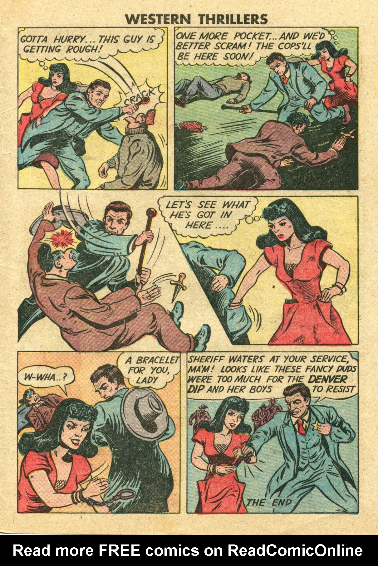 Read online Western Thrillers (1948) comic -  Issue #4 - 33