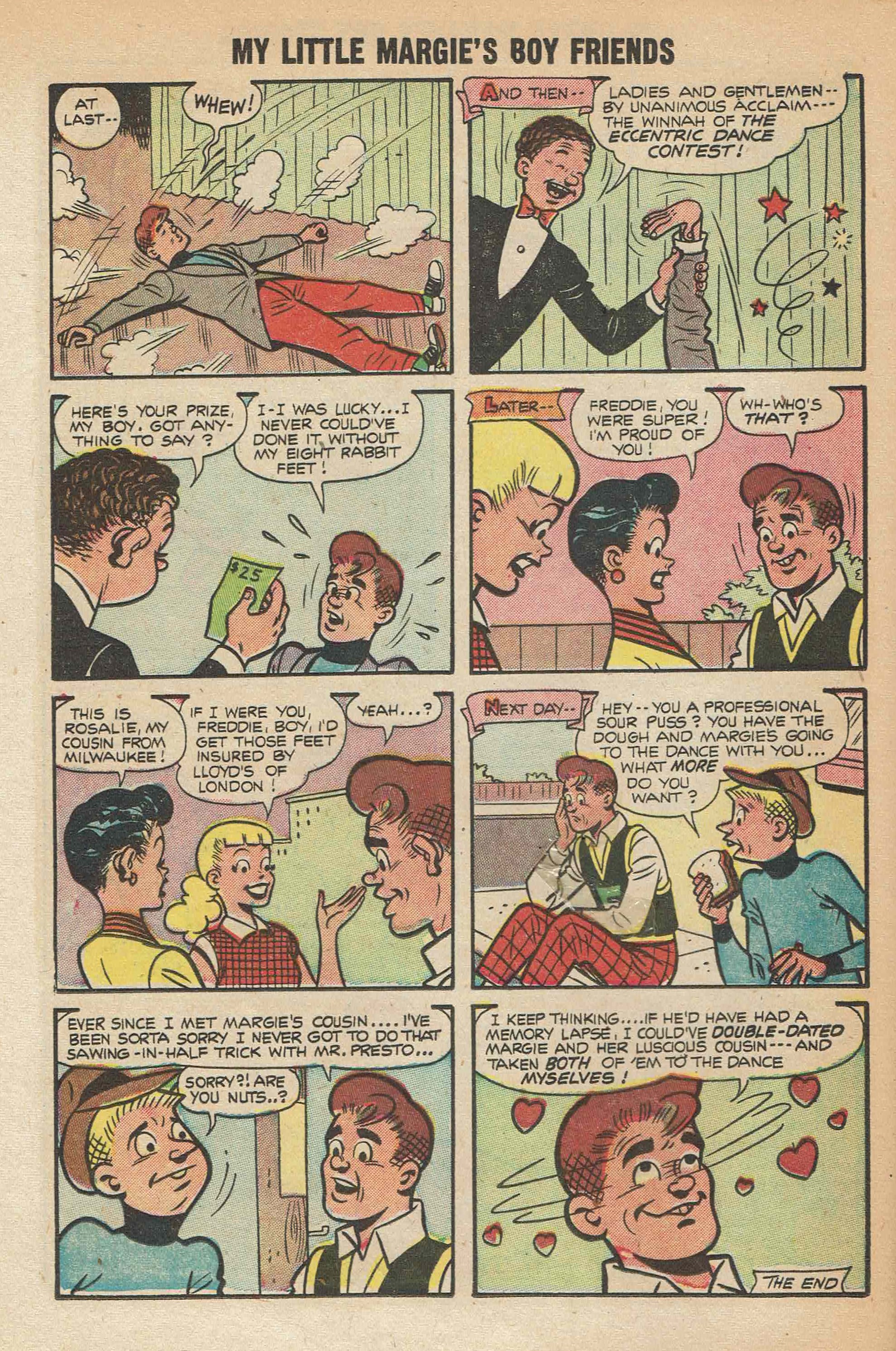 Read online My Little Margie's Boy Friends comic -  Issue #1 - 16