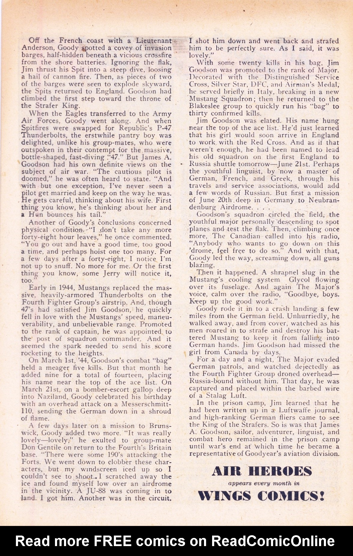 Read online Wings Comics comic -  Issue #110 - 28