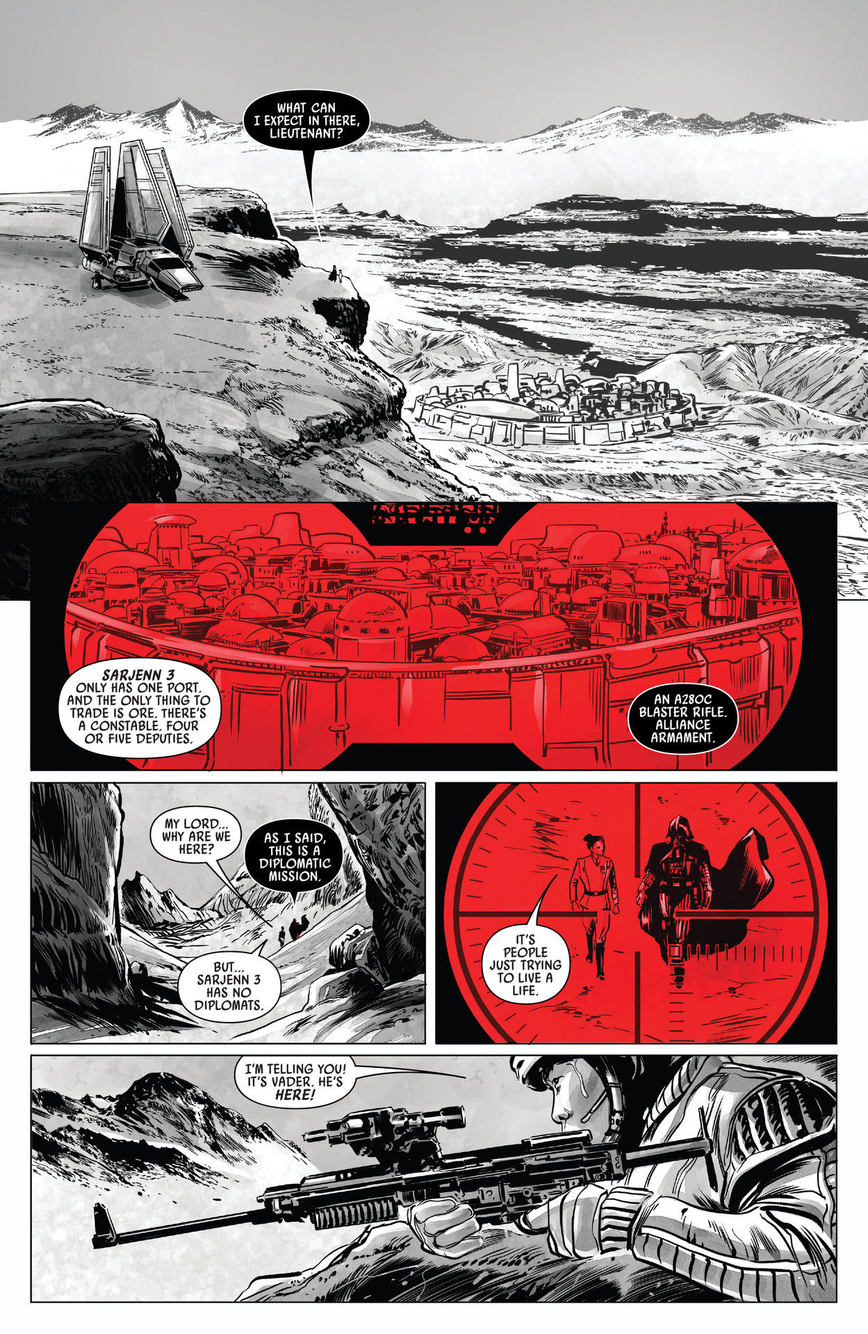 Read online Star Wars: Darth Vader - Black, White & Red comic -  Issue #3 - 23