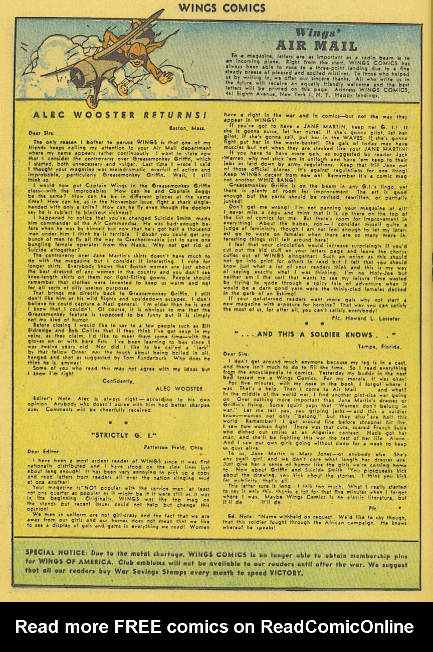 Read online Wings Comics comic -  Issue #42 - 34